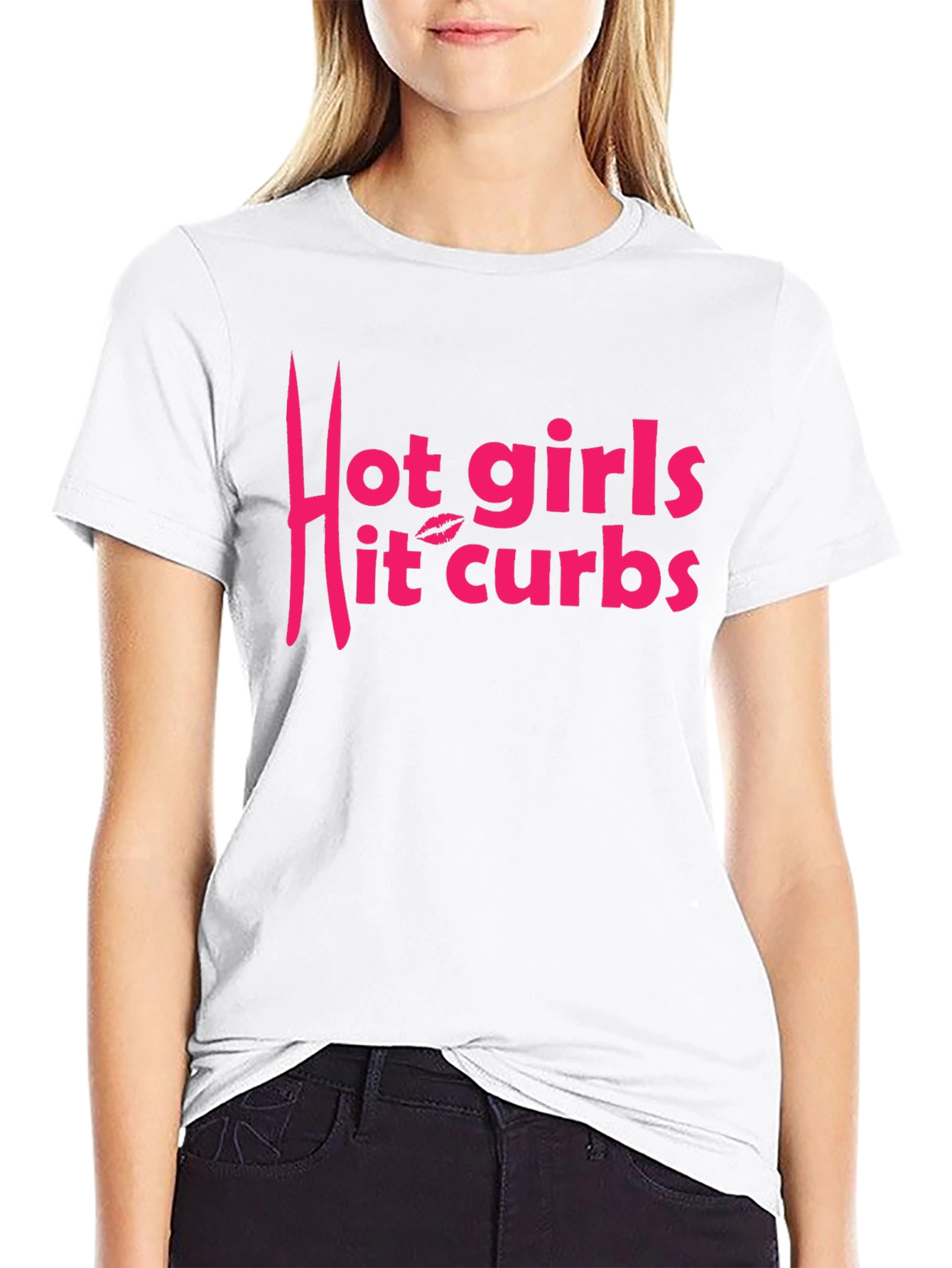 Hot Girls Hit Curbs Graphic T-Shirt