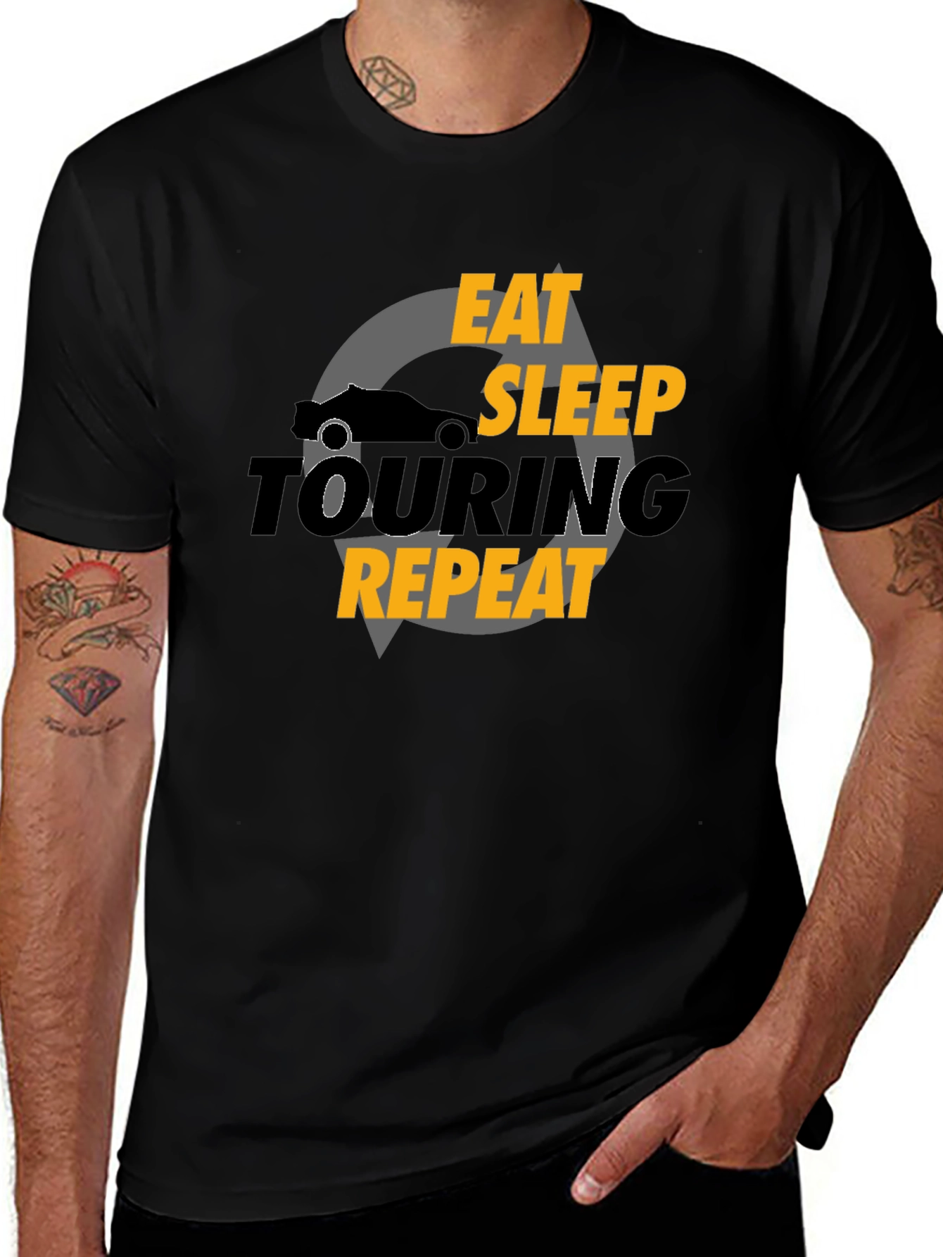 Eat Sleep Touring Repeat Graphic T-Shirt