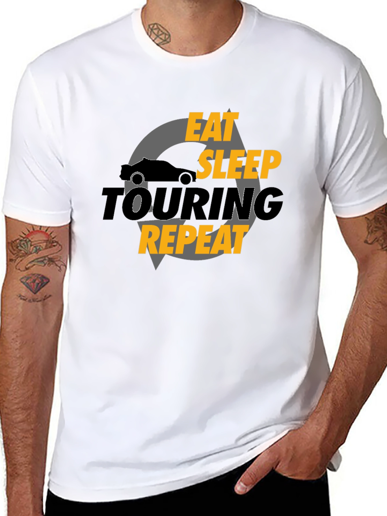 Eat Sleep Touring Repeat Graphic T-Shirt
