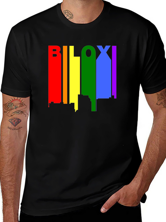 Biloxi Pride Skyline Black T-Shirt