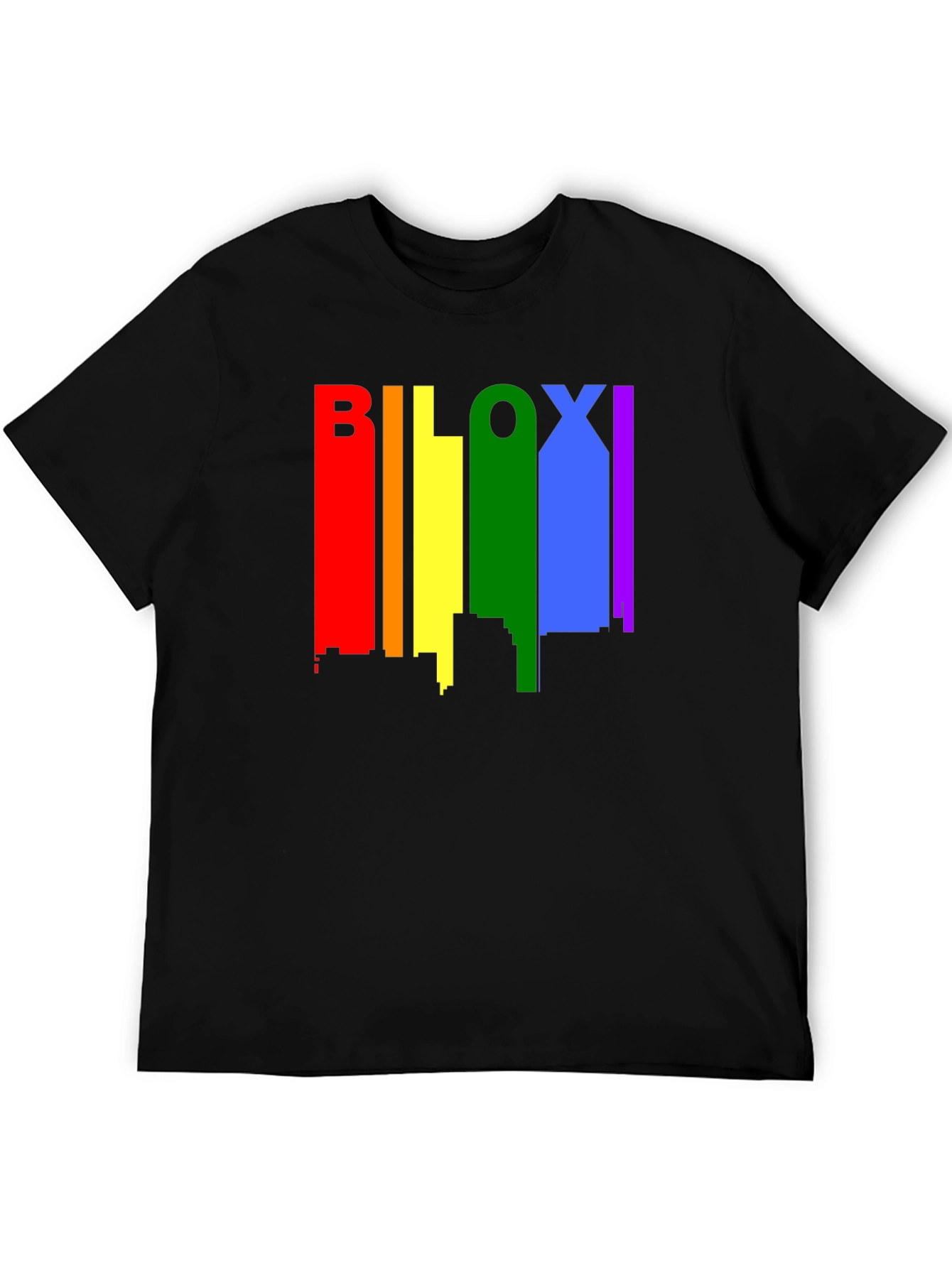 Biloxi Pride Skyline Black T-Shirt