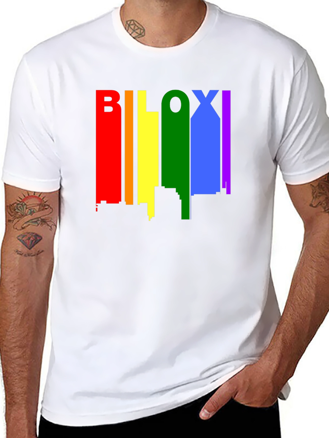 Biloxi Pride Skyline Black T-Shirt