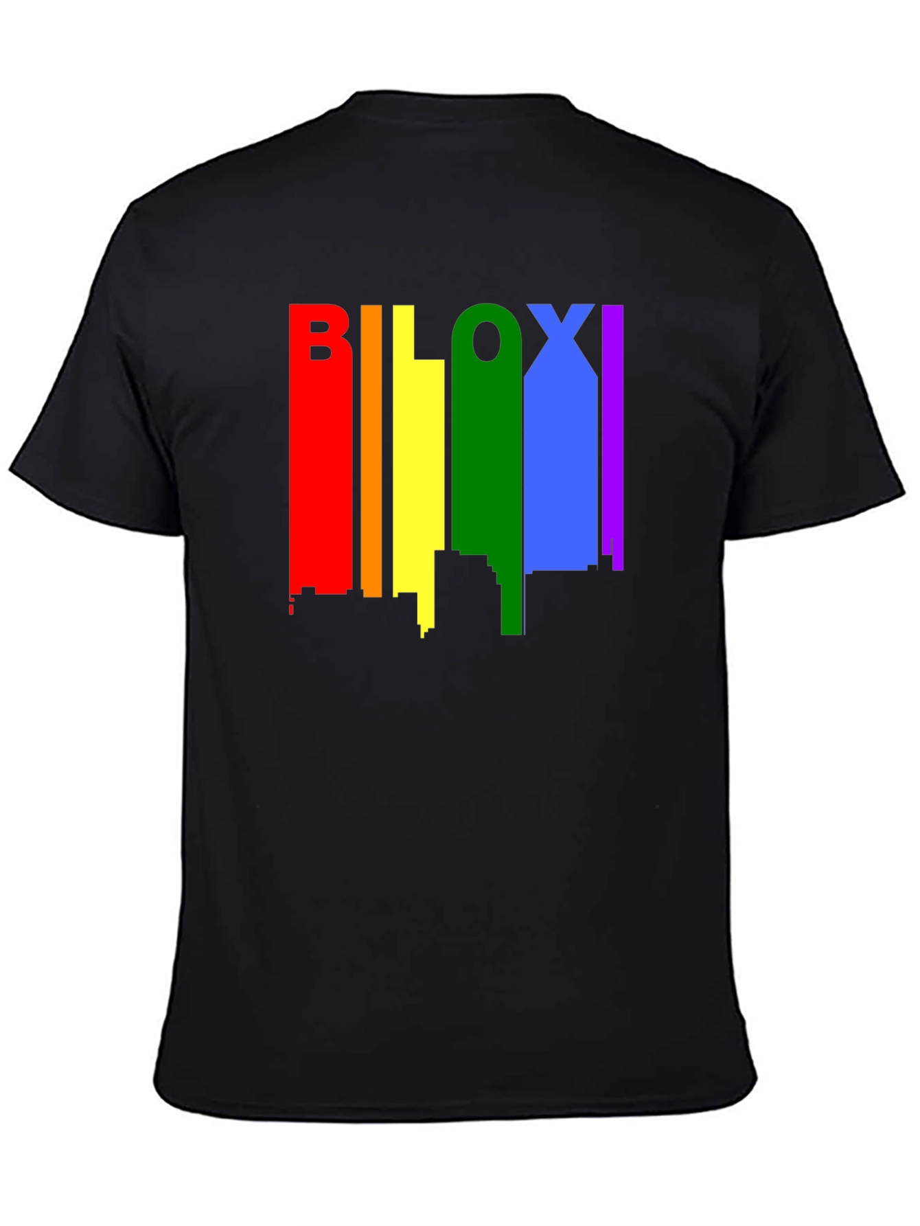 Biloxi Pride Skyline Black T-Shirt
