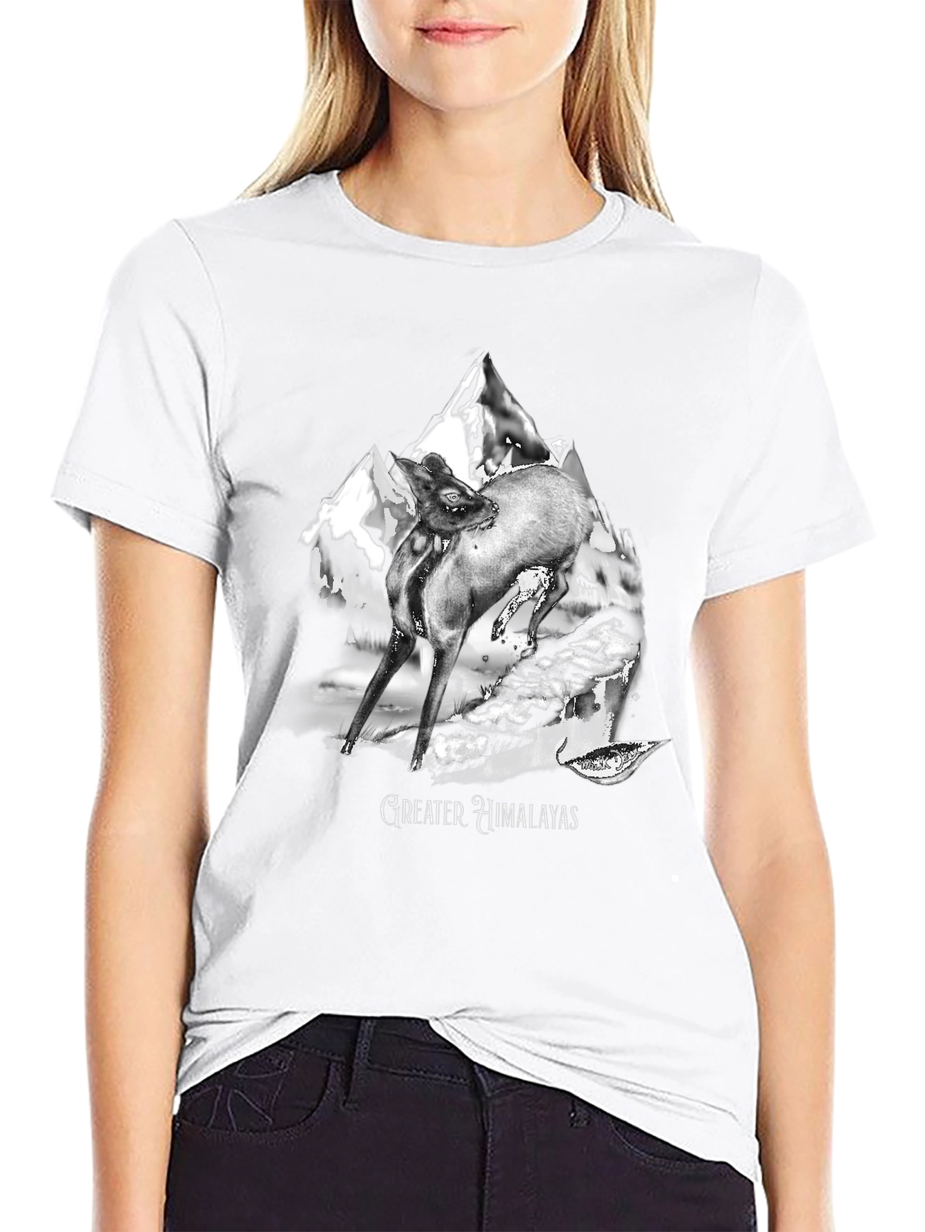Greater Himalayas Graphic Tee - Black