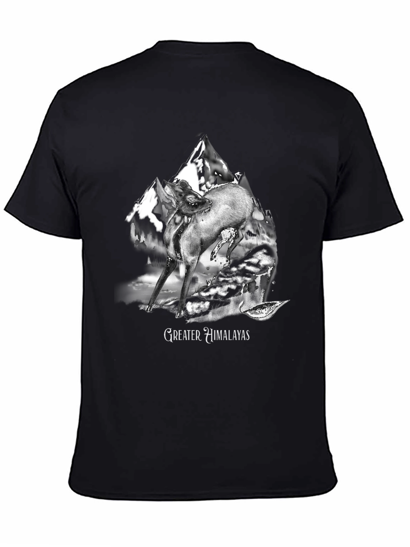 Greater Himalayas Graphic Tee - Black