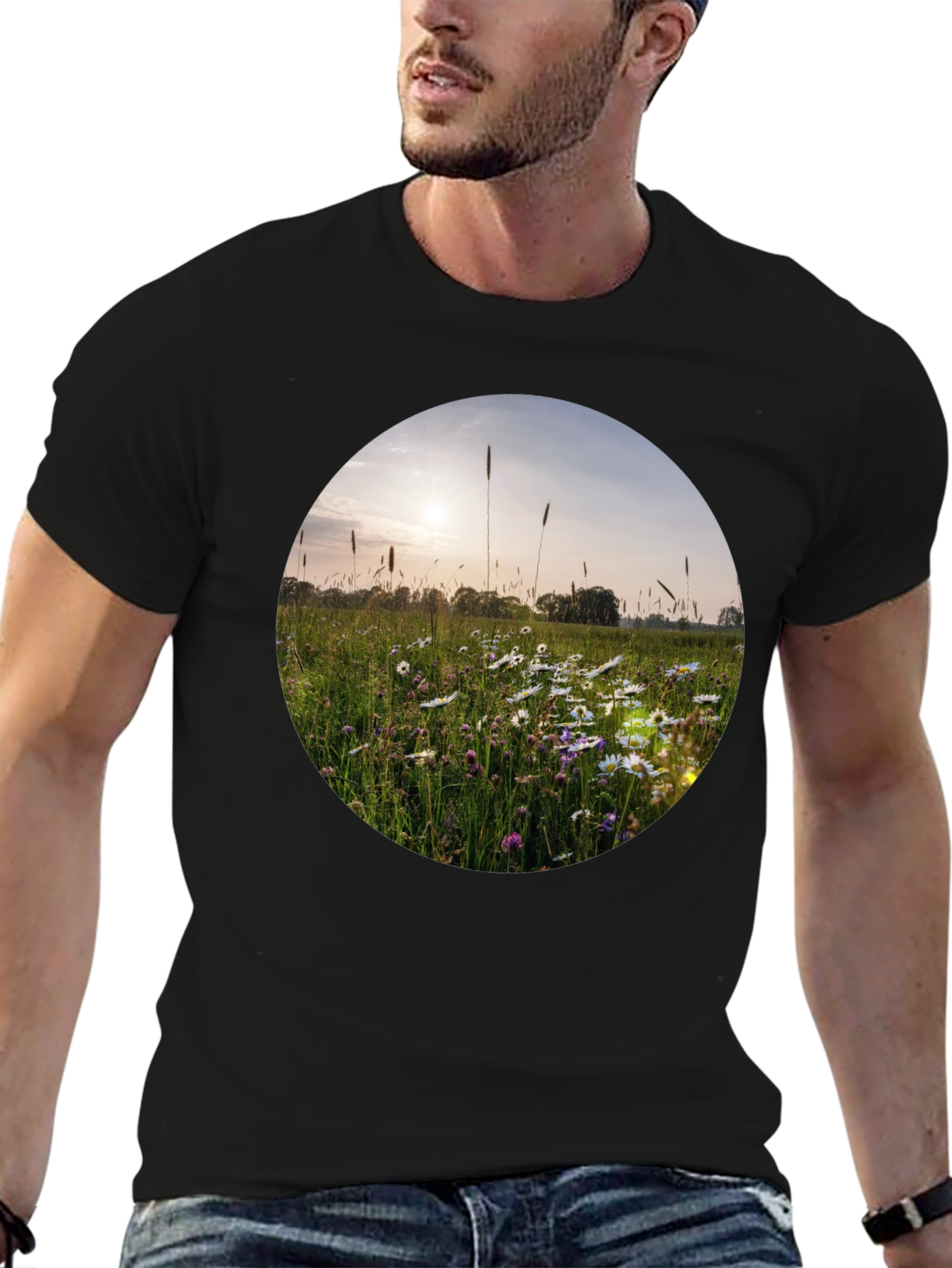 Field of Daisies Graphic Tee