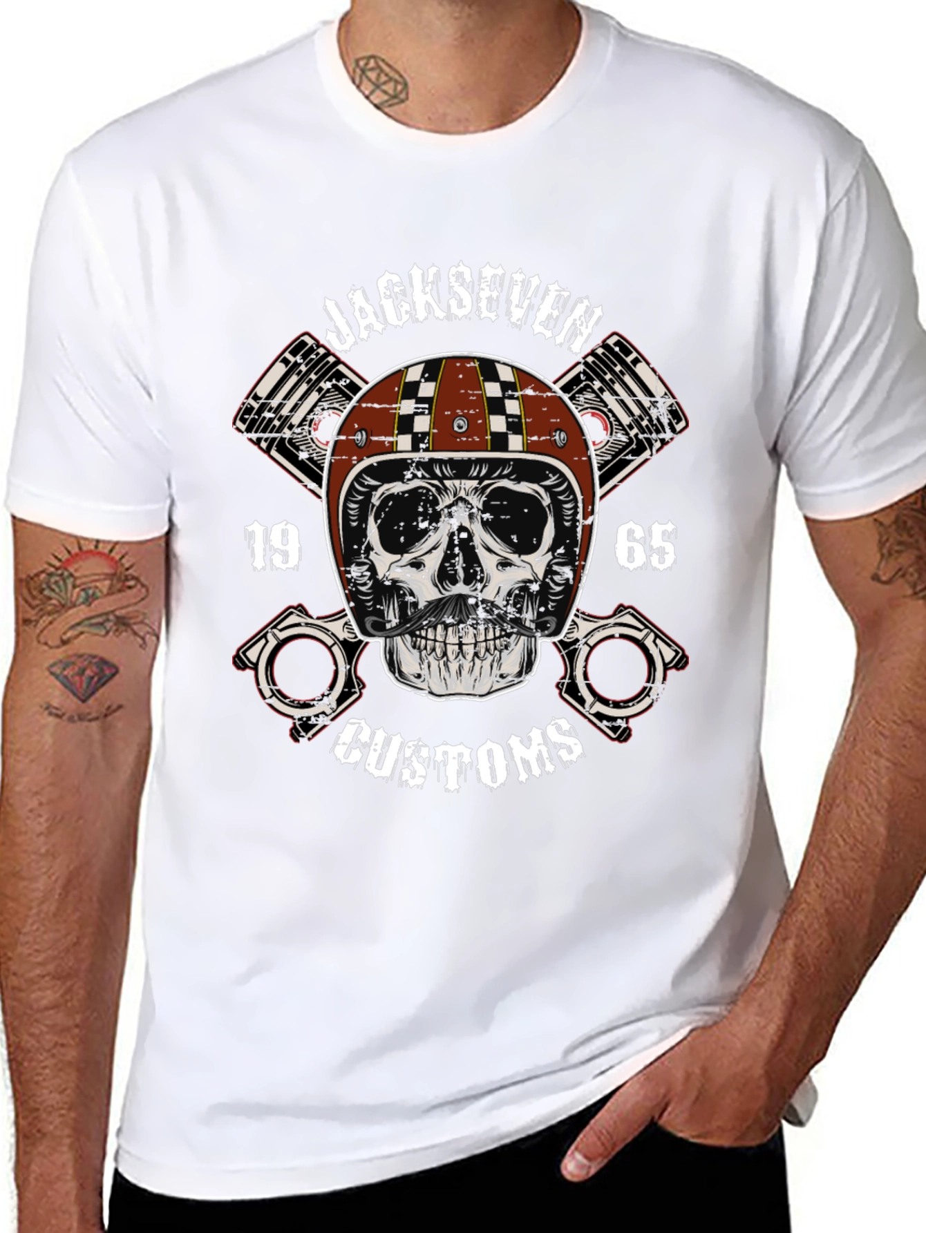 Jackseven Customs Skull Graphic Tee