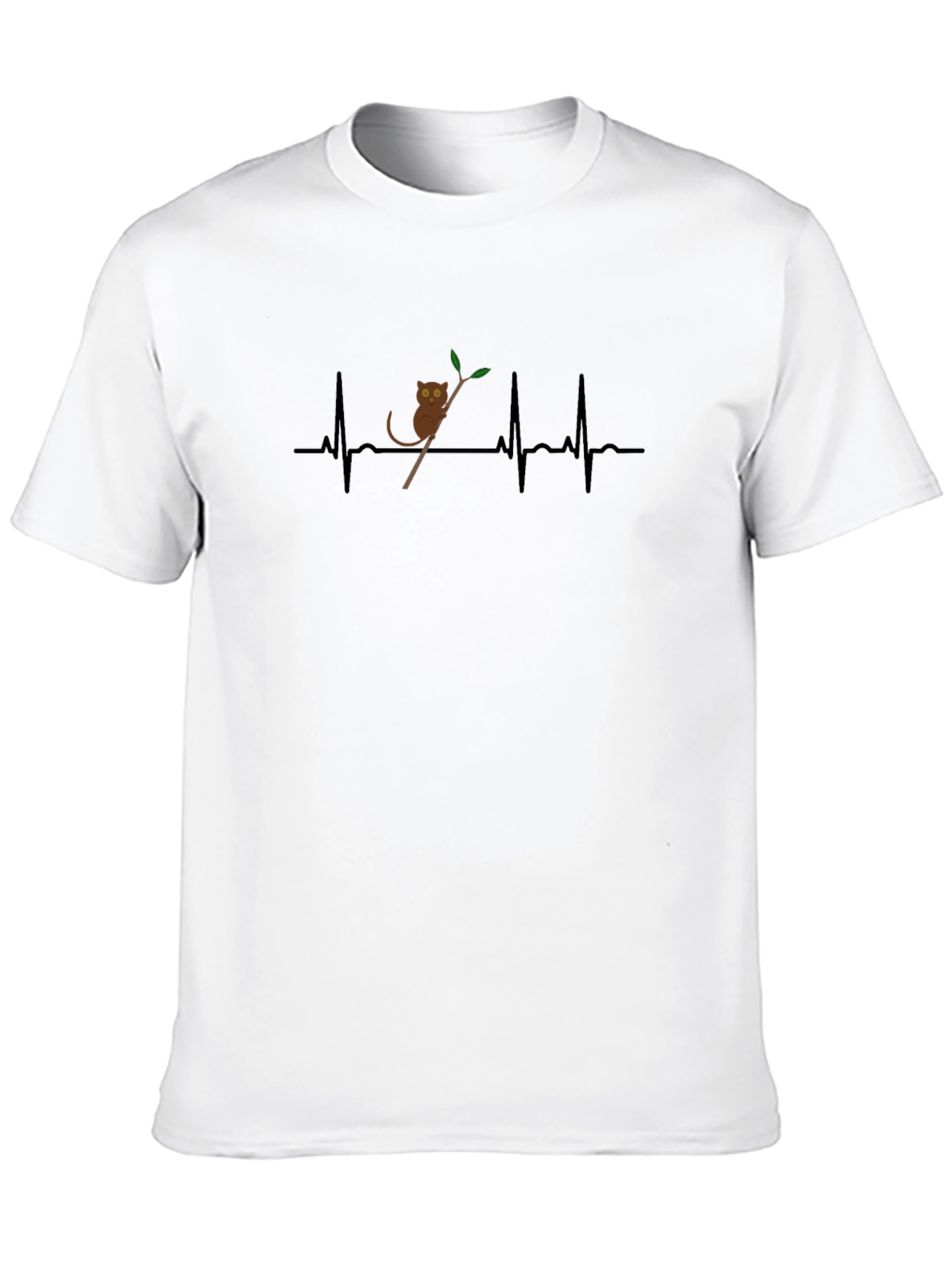 Tarsier Heartbeat T-Shirt - Cute Primate Design