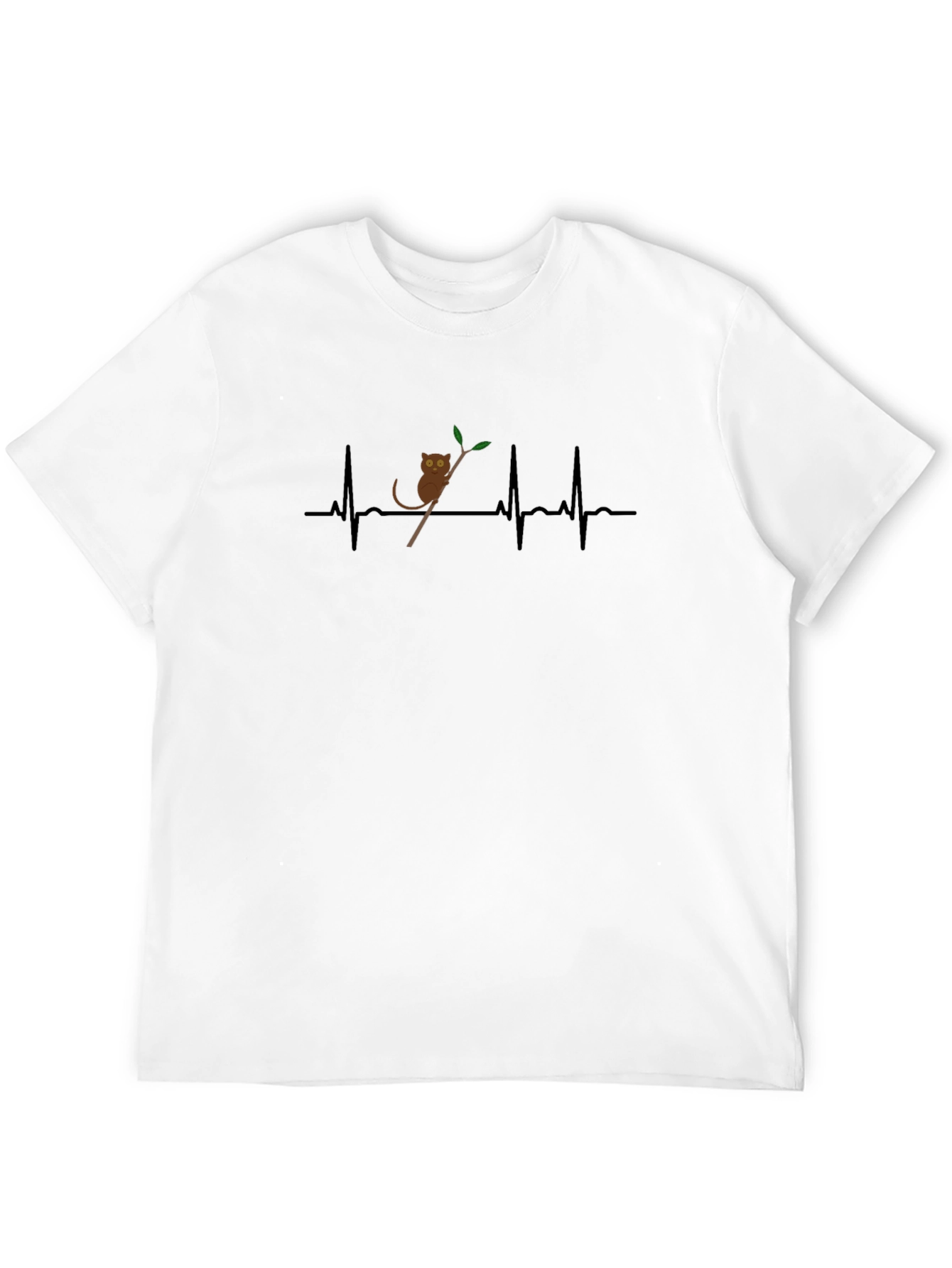 Tarsier Heartbeat T-Shirt - Cute Primate Design