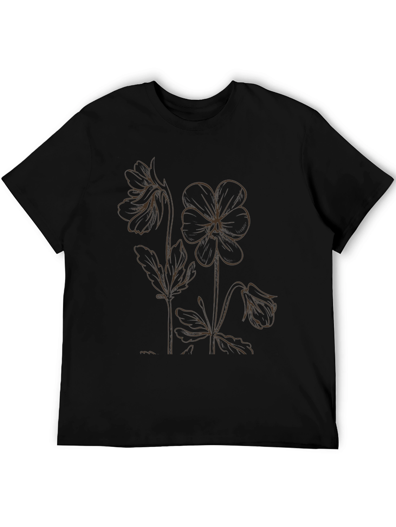 Floral Outline Graphic Tee
