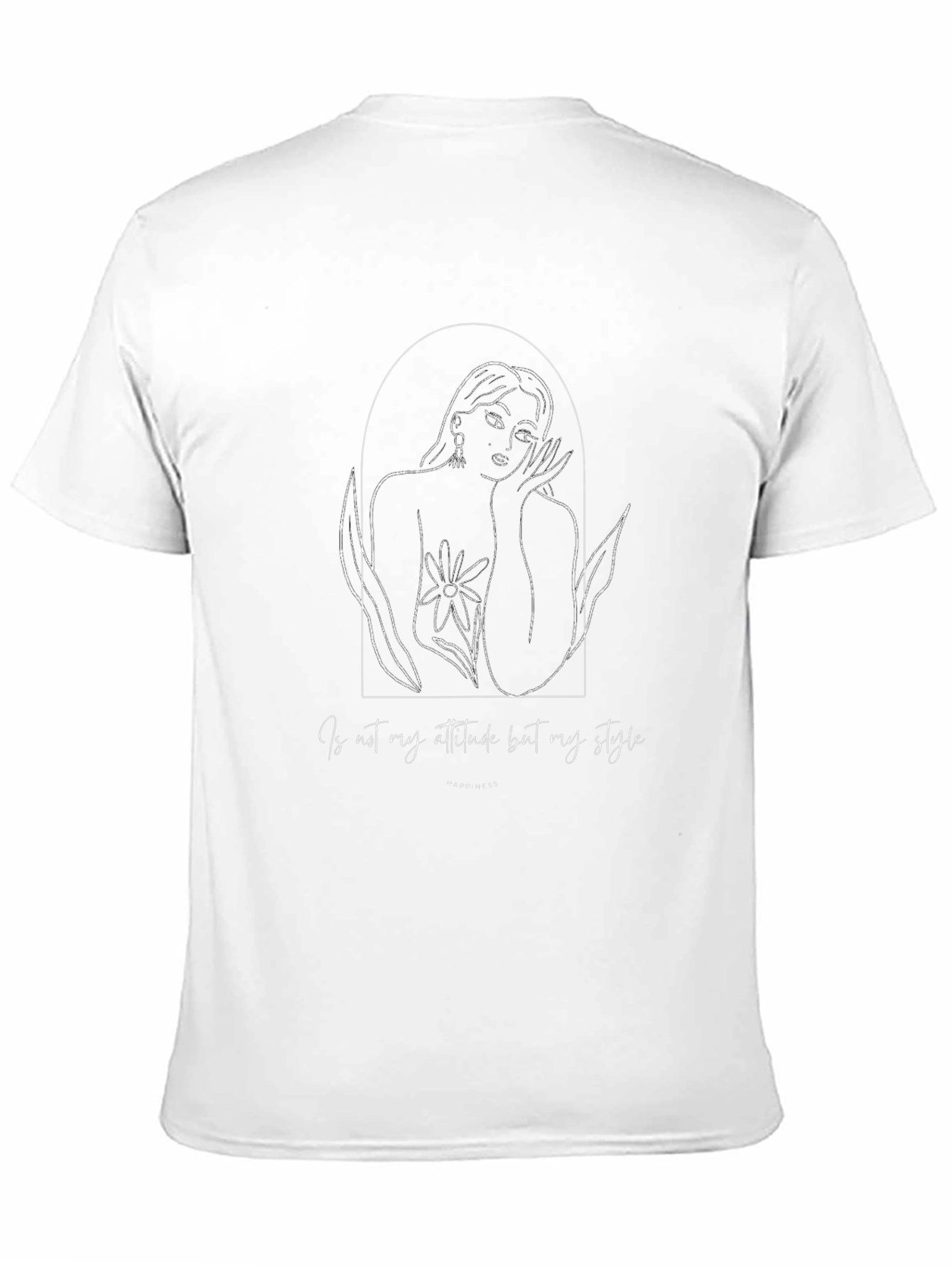 Stylish Graphic Tee - Not My Attitude My Style