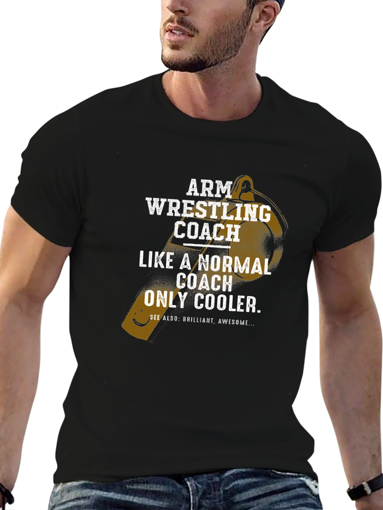 Arm Wrestling Coach T-Shirt - Cool Graphic Tee