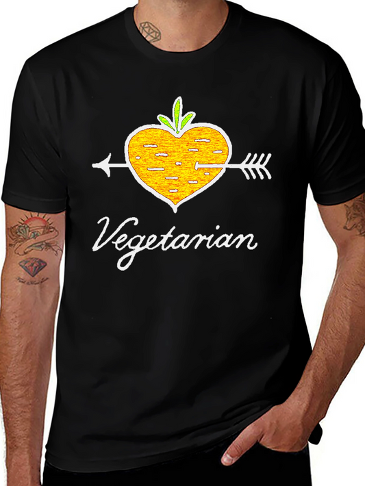 Vegetarian Heart Arrow T-Shirt - Vegan Lifestyle Tee