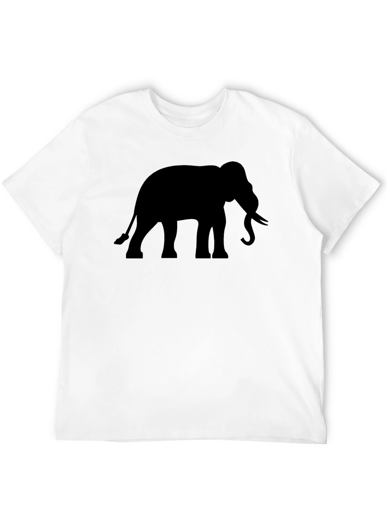 Elephant Silhouette Black T-Shirt