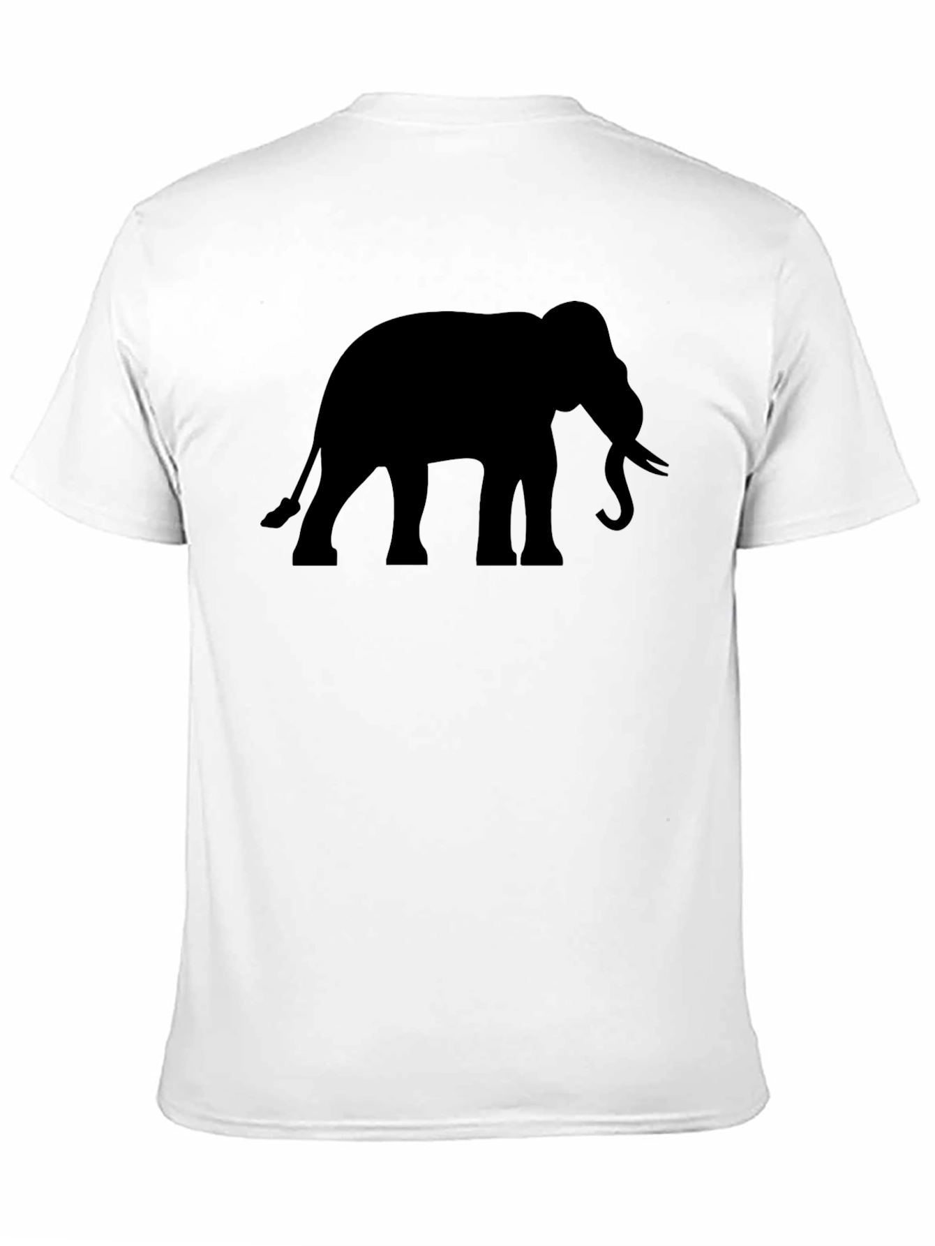 Elephant Silhouette Black T-Shirt