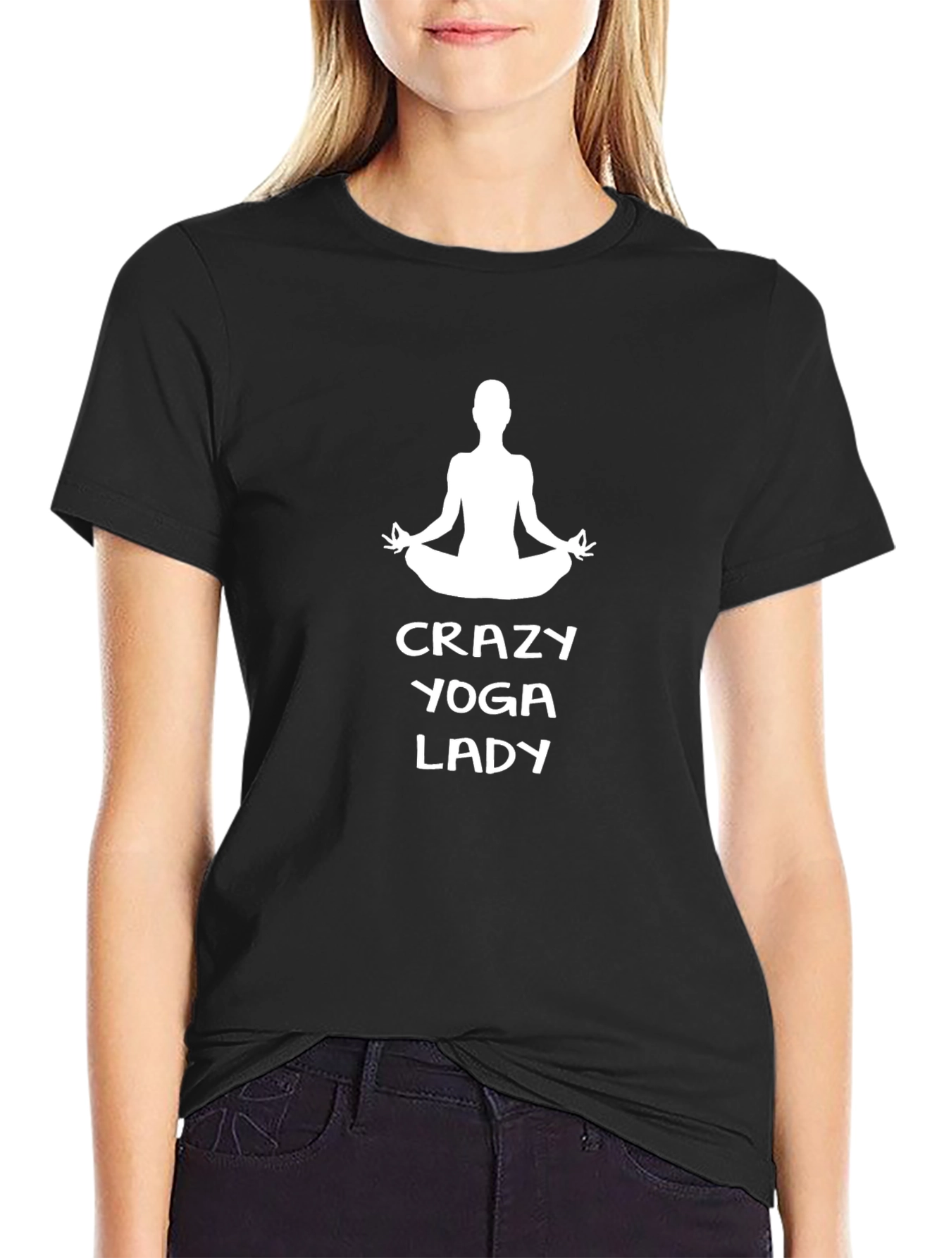 Crazy Yoga Lady Graphic Tee - Unisex