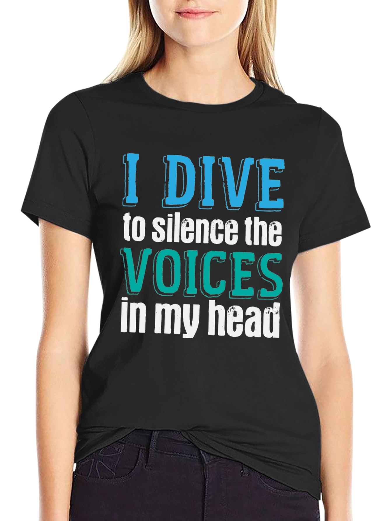 I Dive to Silence the Voices T-Shirt