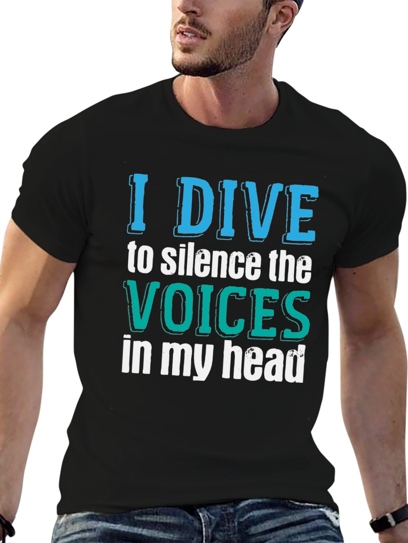 I Dive to Silence the Voices T-Shirt