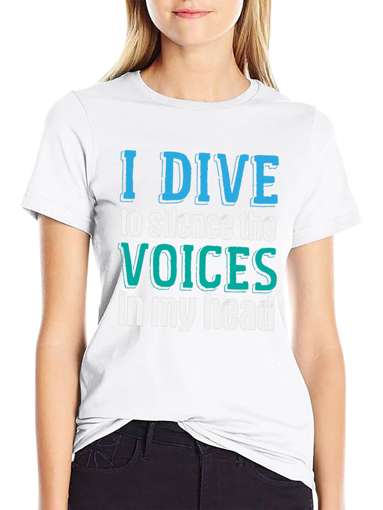 I Dive to Silence the Voices T-Shirt