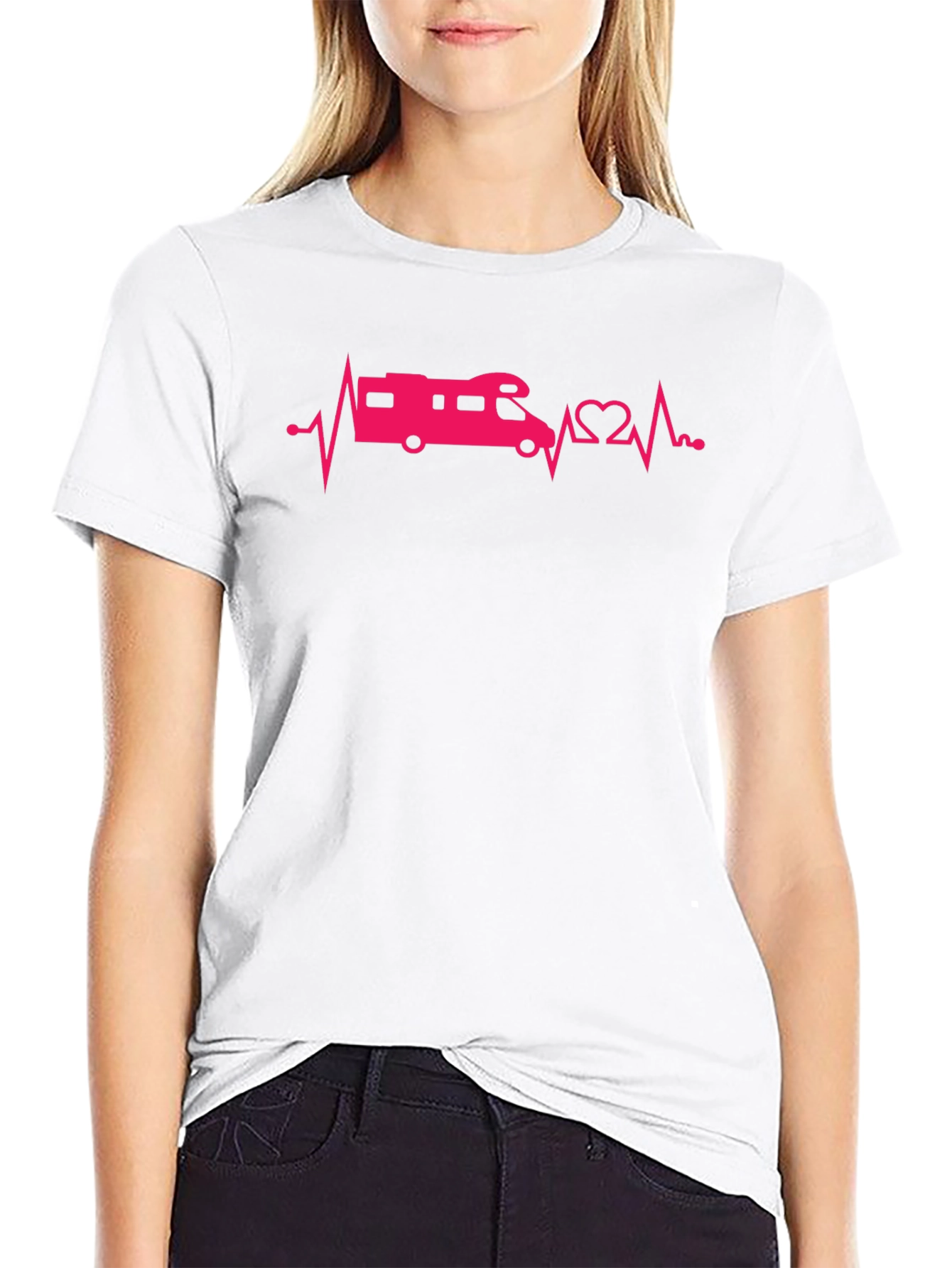 RV Heartbeat T-Shirt - Black Graphic Tee