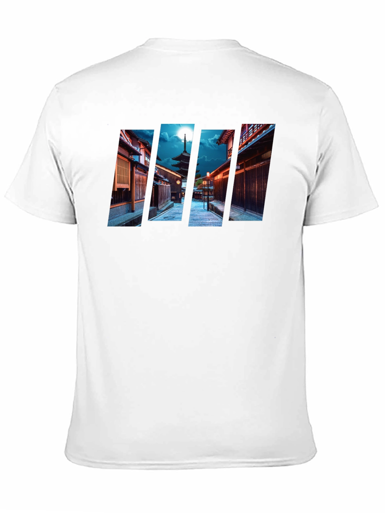 Kyoto Pagoda Graphic Tee - Cityscape Black T-Shirt