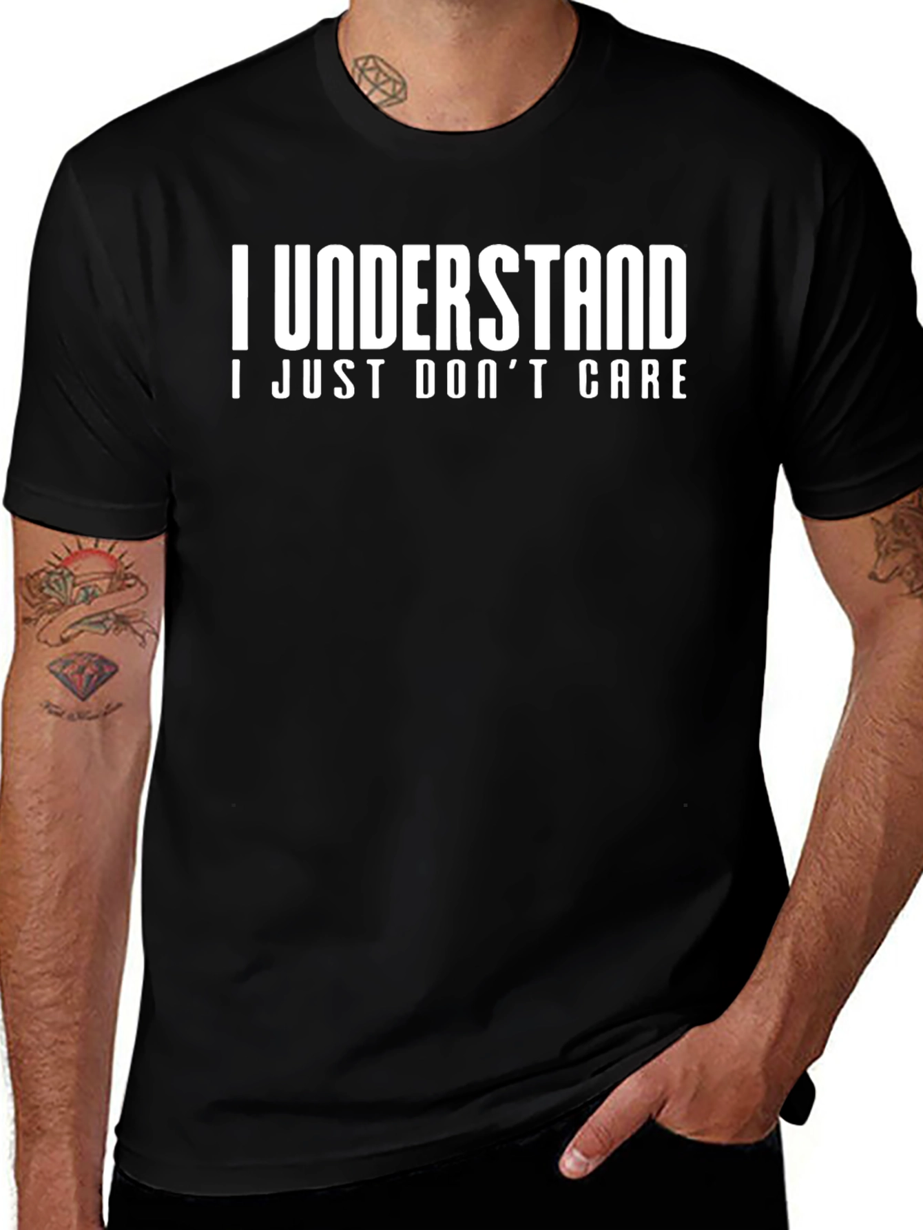 Funny I Understand I Just Dont Care Graphic T-Shirt