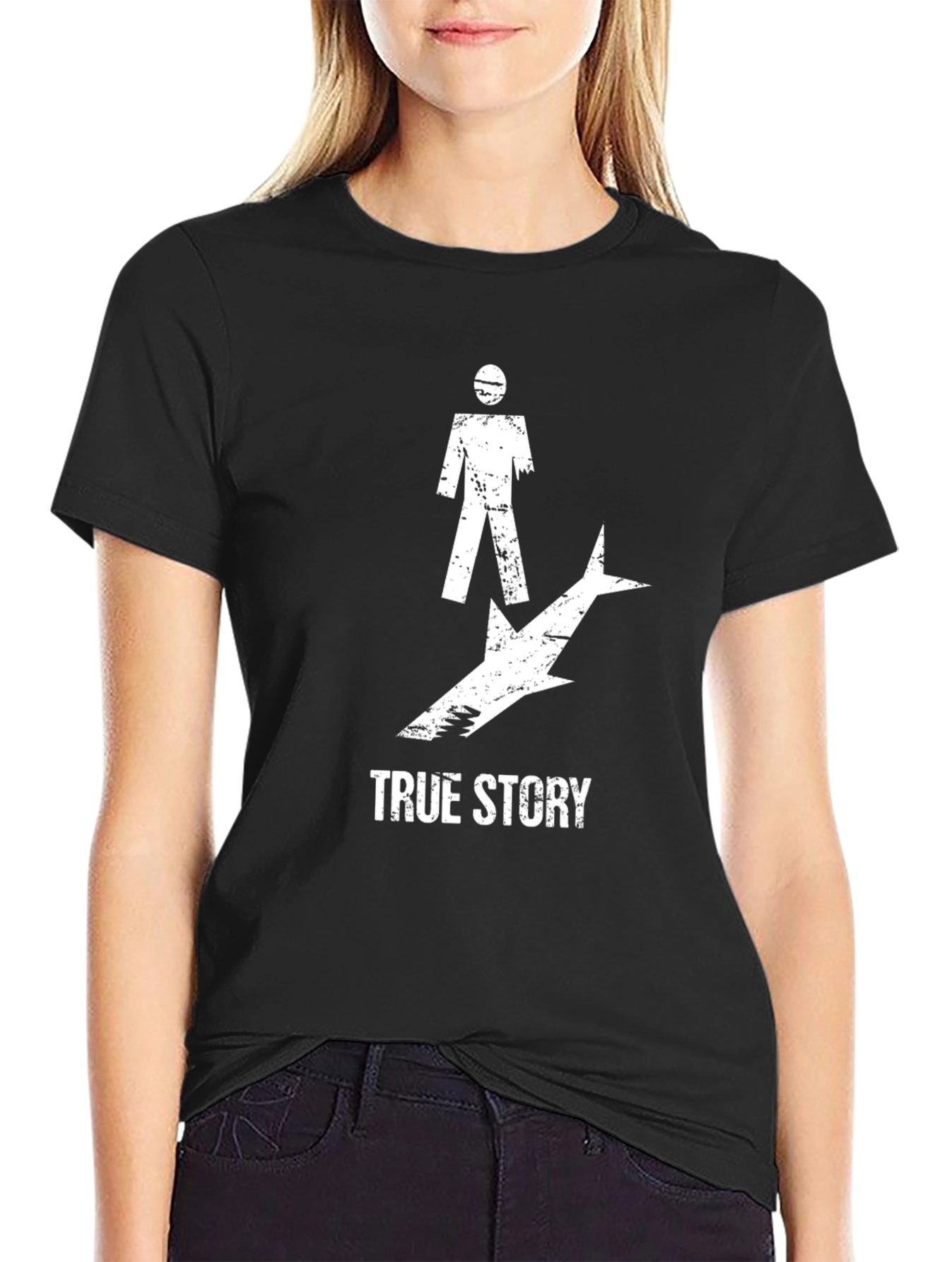 True Story Shark Attack Graphic T-Shirt