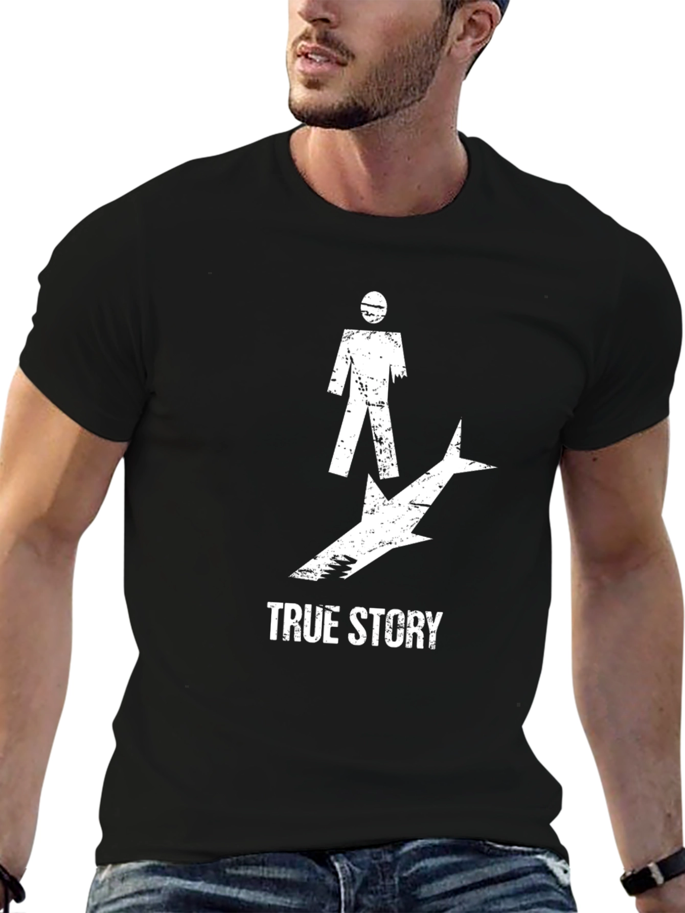 True Story Shark Attack Graphic T-Shirt