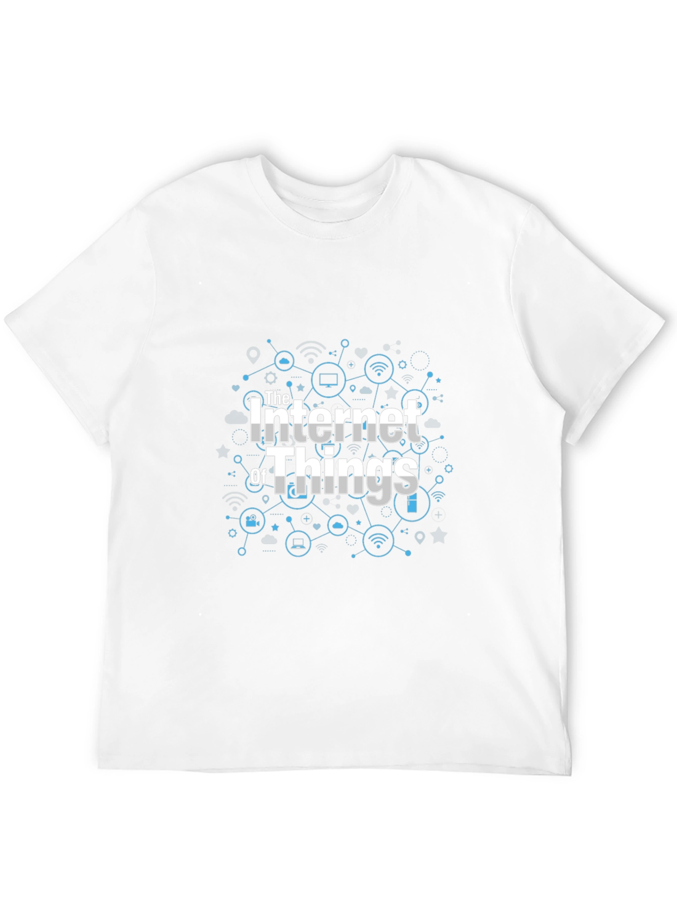 Internet of Things Graphic Tee - Black Cotton T-Shirt