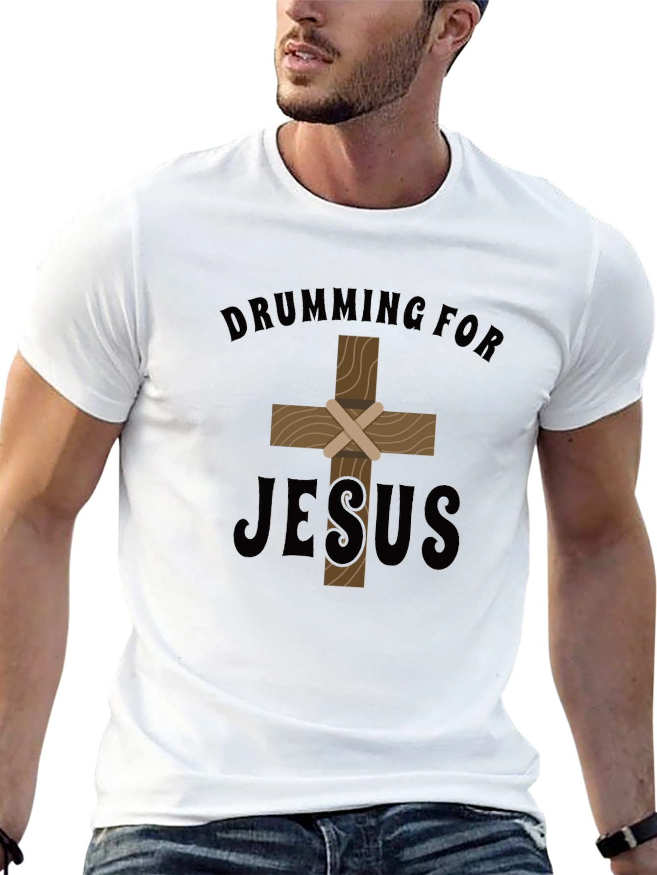 Drumming for Jesus T-Shirt - Christian Apparel