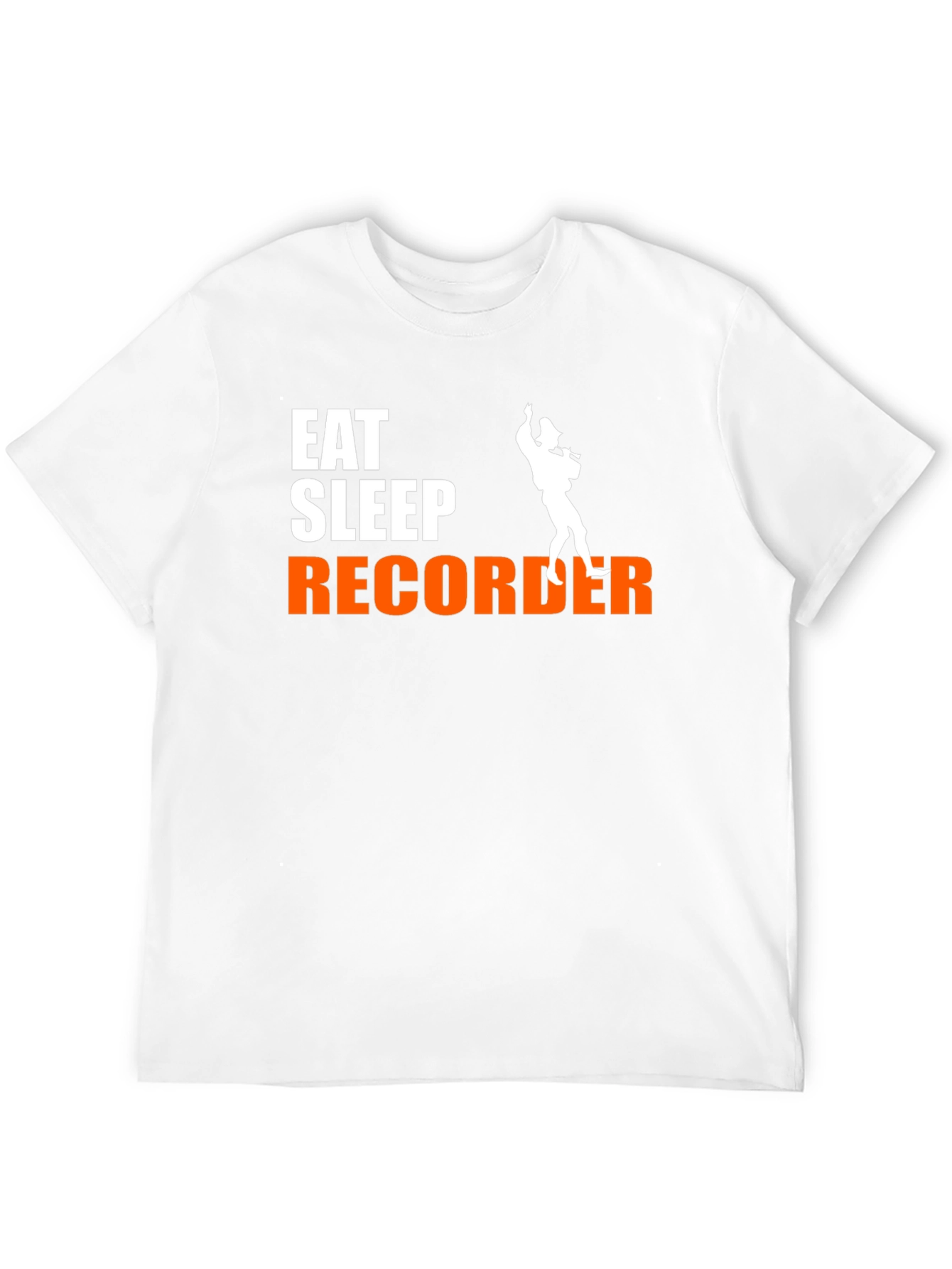 Eat Sleep Recorder Black Graphic Tee