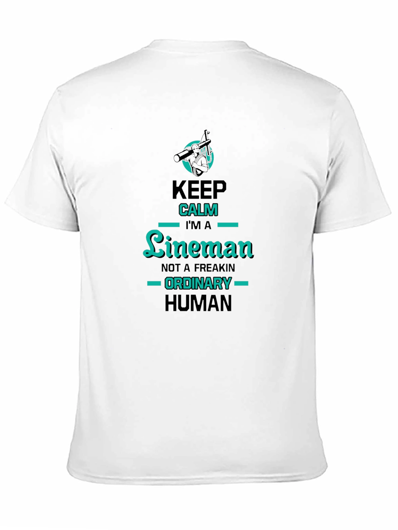 Keep Calm Lineman Graphic Tee