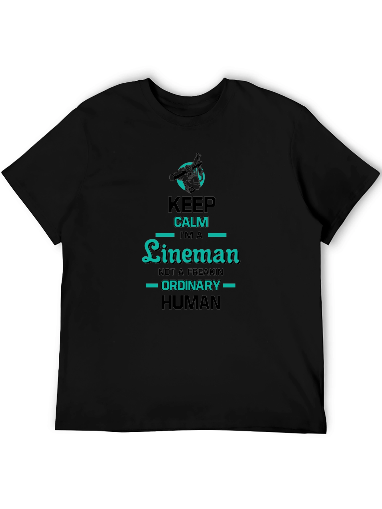 Keep Calm Lineman Graphic Tee