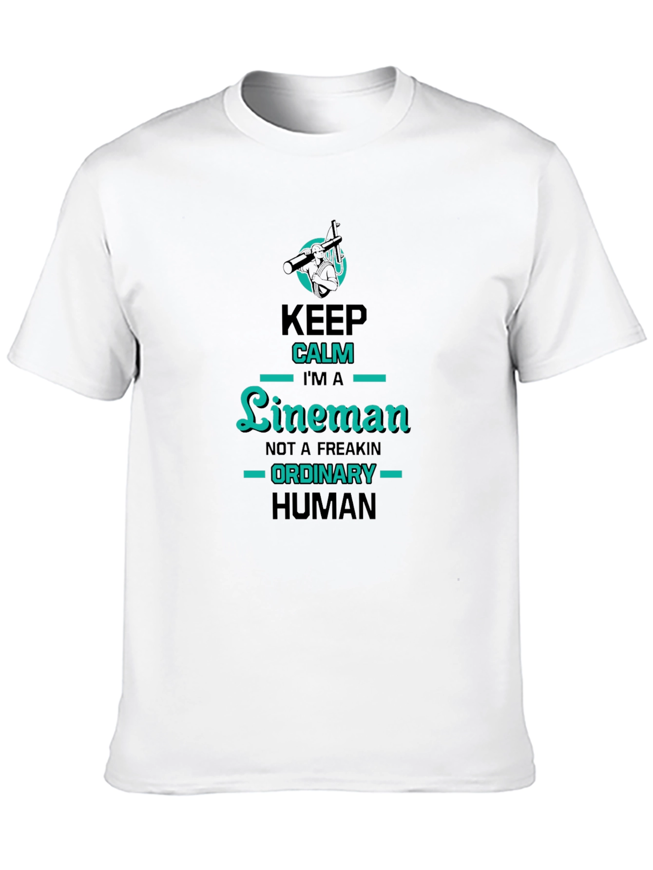 Keep Calm Lineman Graphic Tee