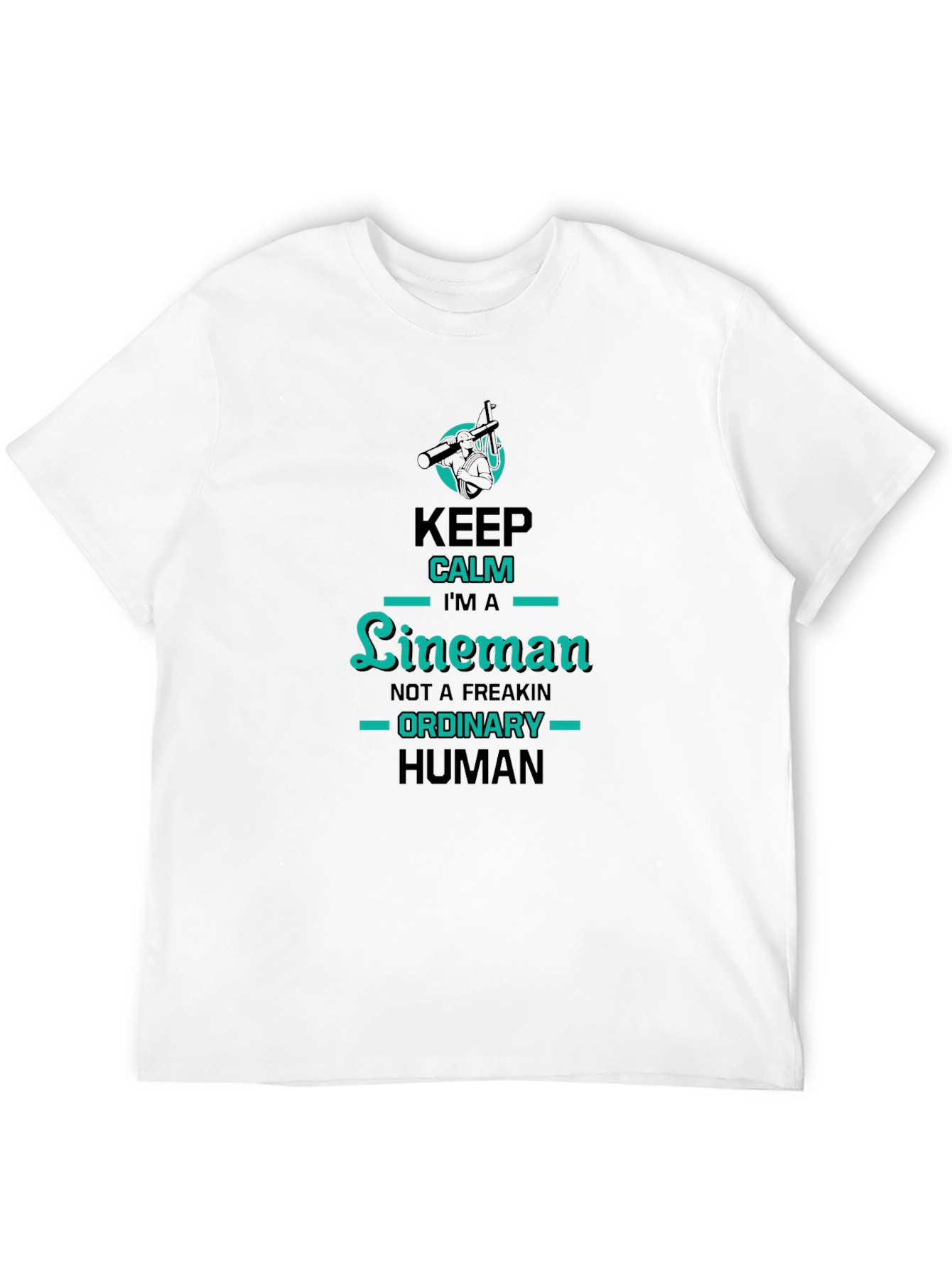 Keep Calm Lineman Graphic Tee