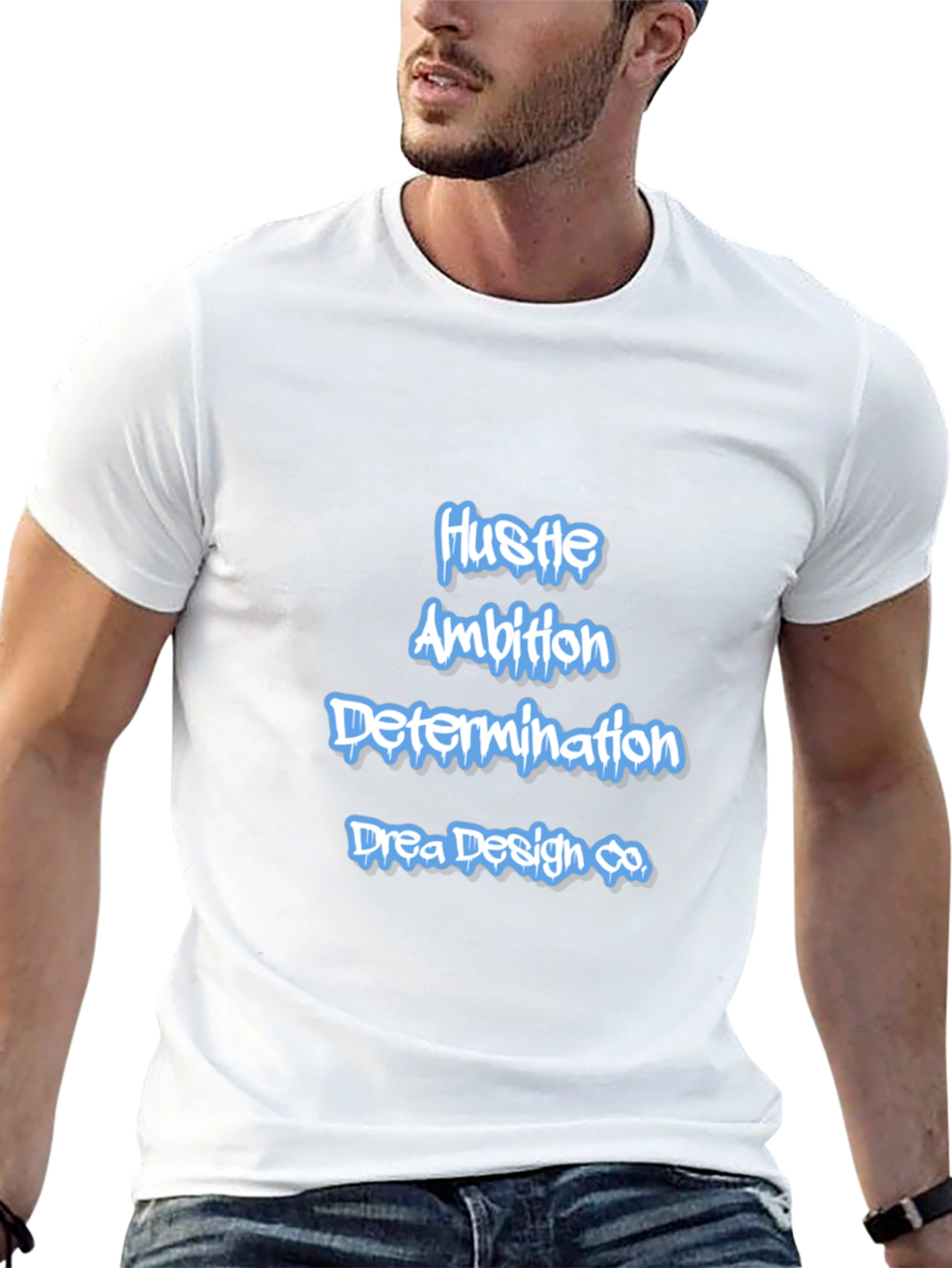 Hustle Ambition Tee - Drea Design Co. Black T-Shirt
