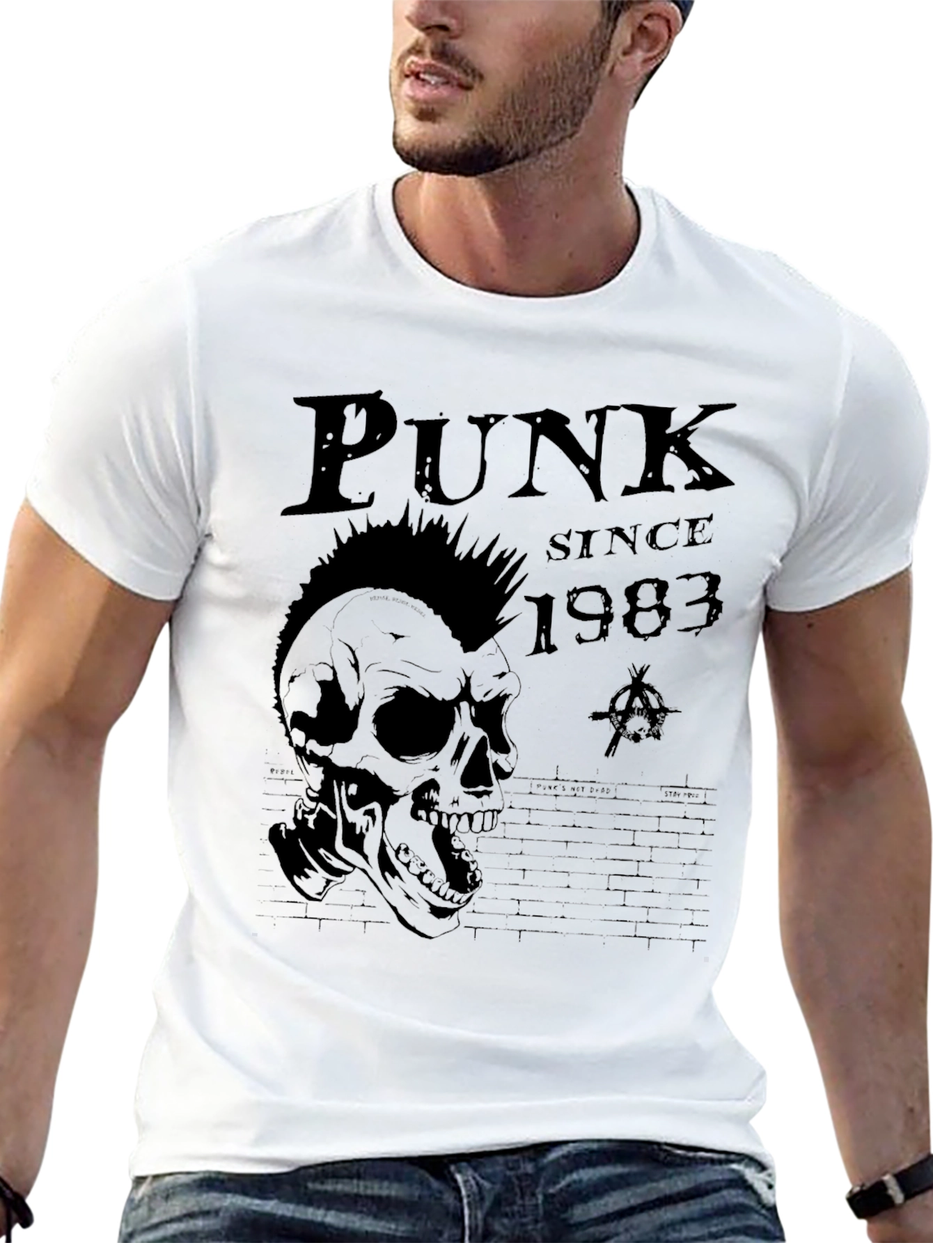 Punk Since 1983 T-Shirt - Skull Graphic Tee