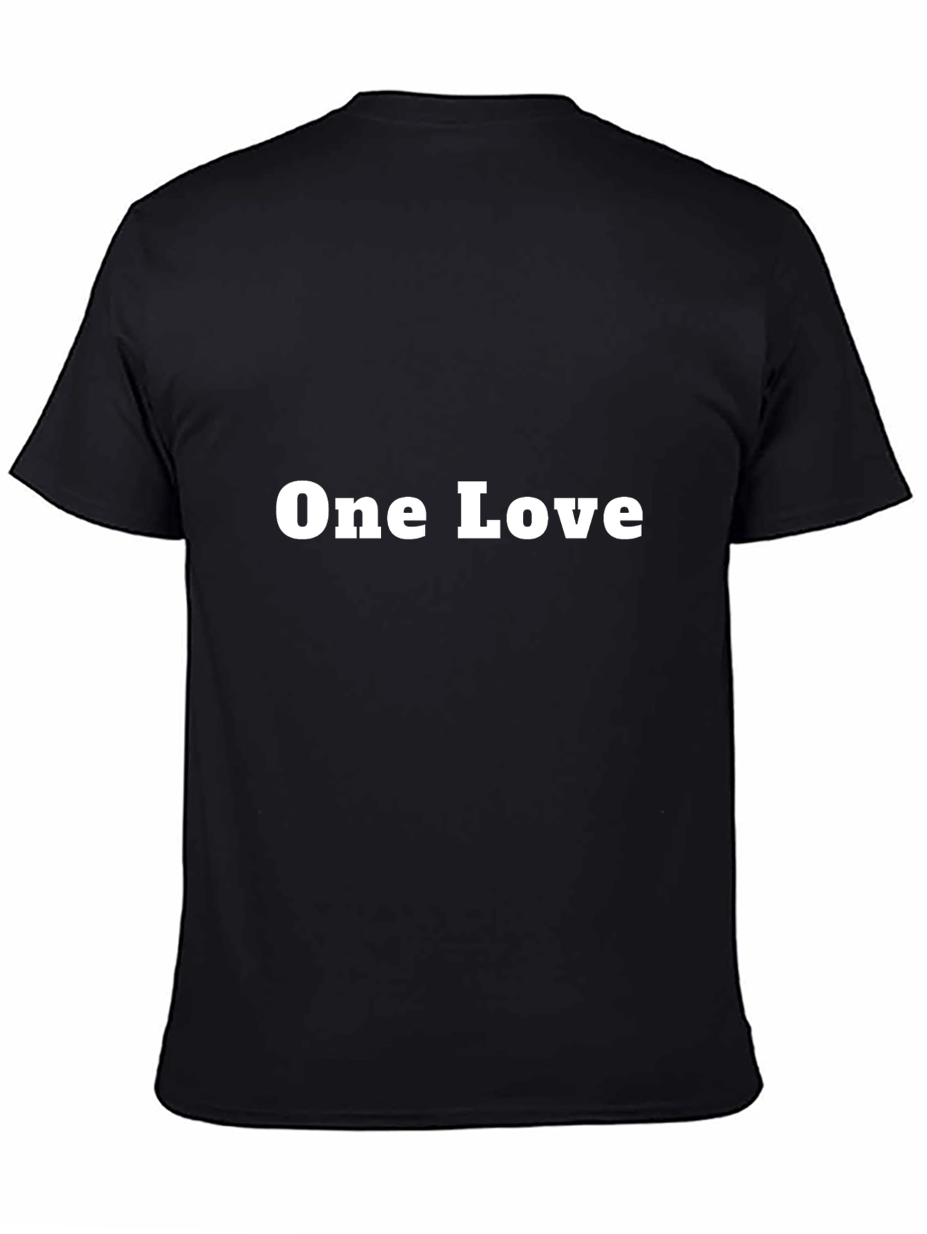 One Love Graphic Tee - Black Casual T-Shirt