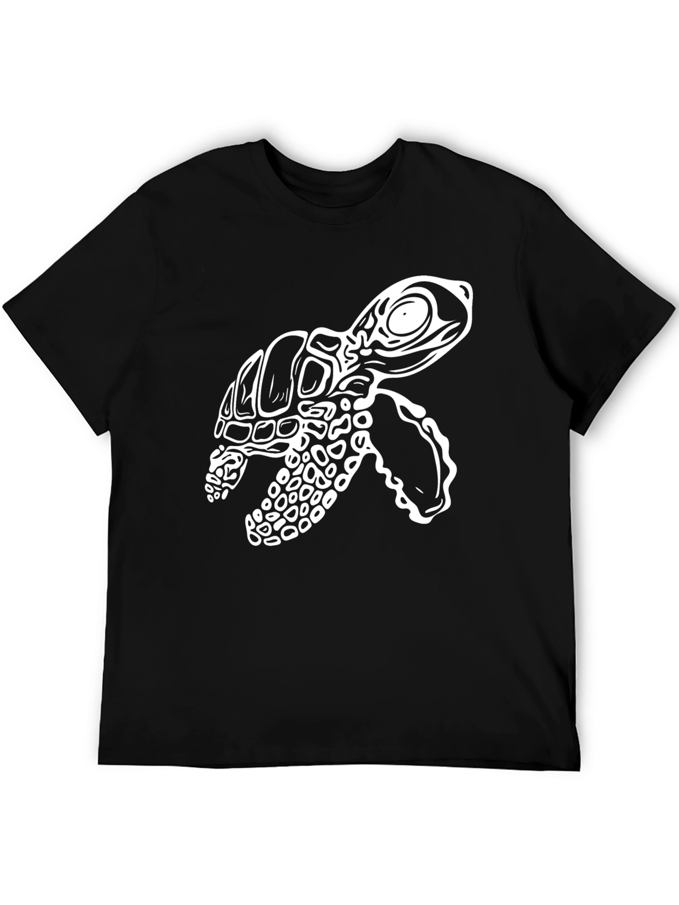 Turtle Graphic Tee - Stylish Black T-Shirt