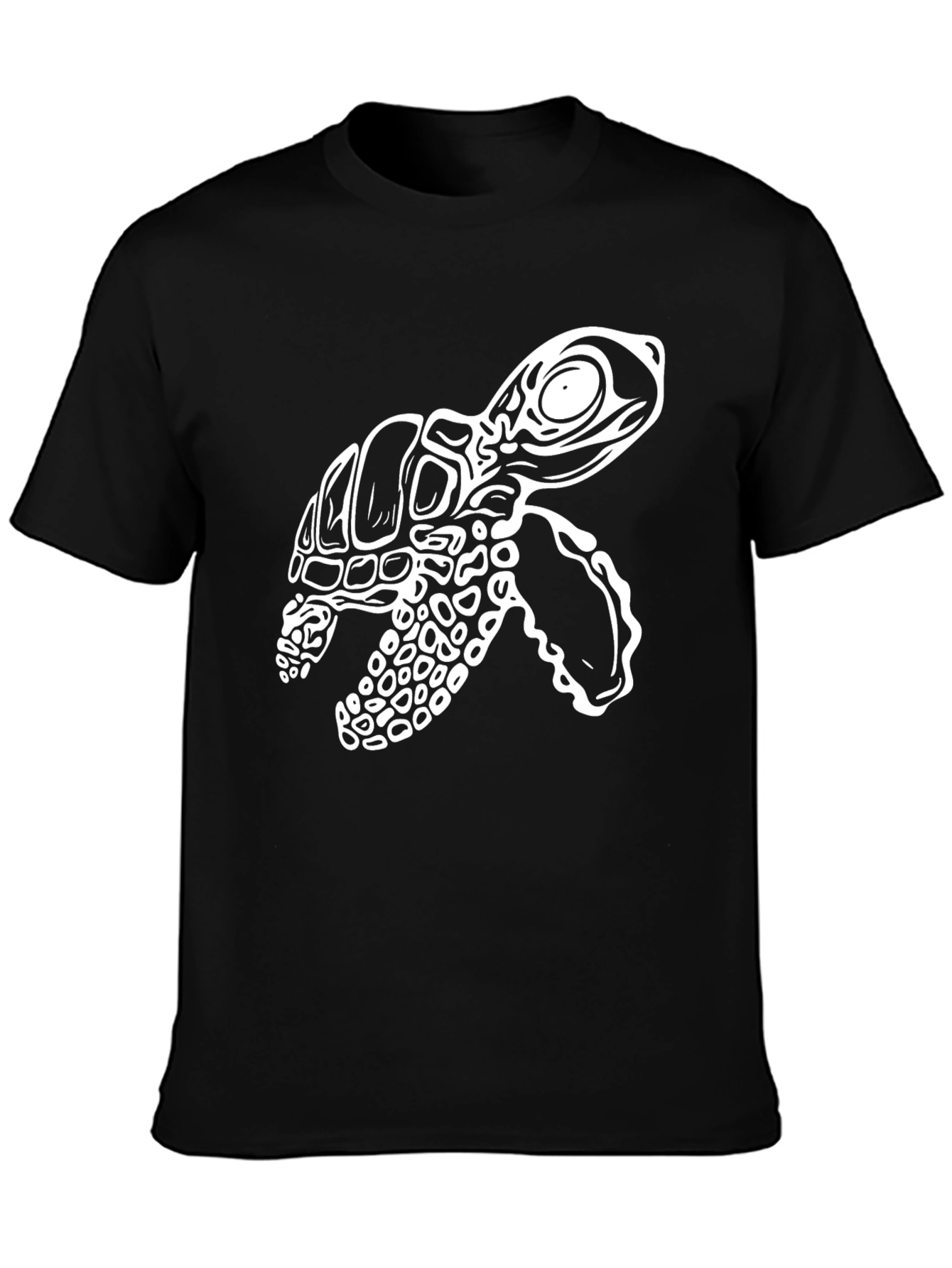 Turtle Graphic Tee - Stylish Black T-Shirt