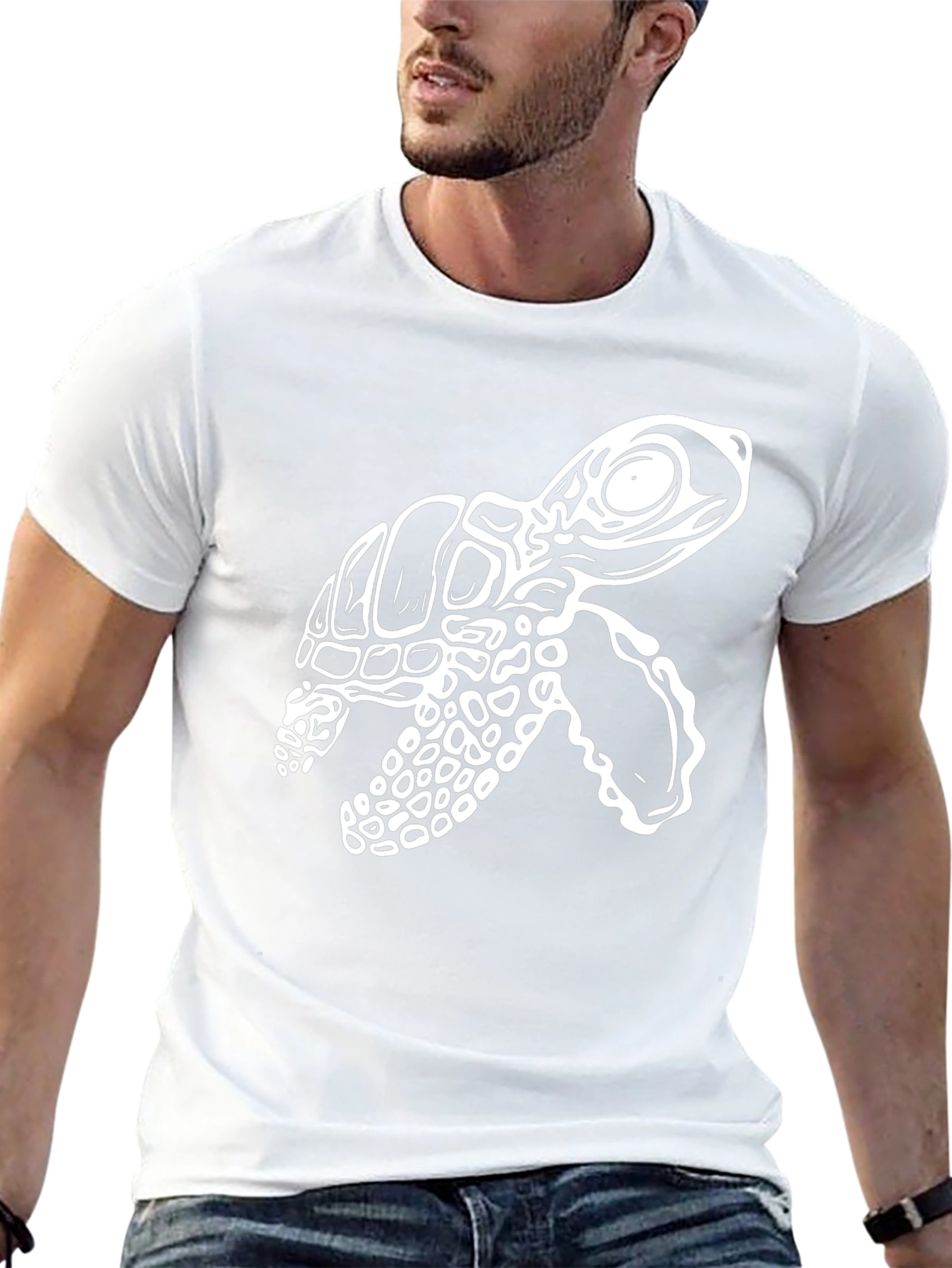 Turtle Graphic Tee - Stylish Black T-Shirt