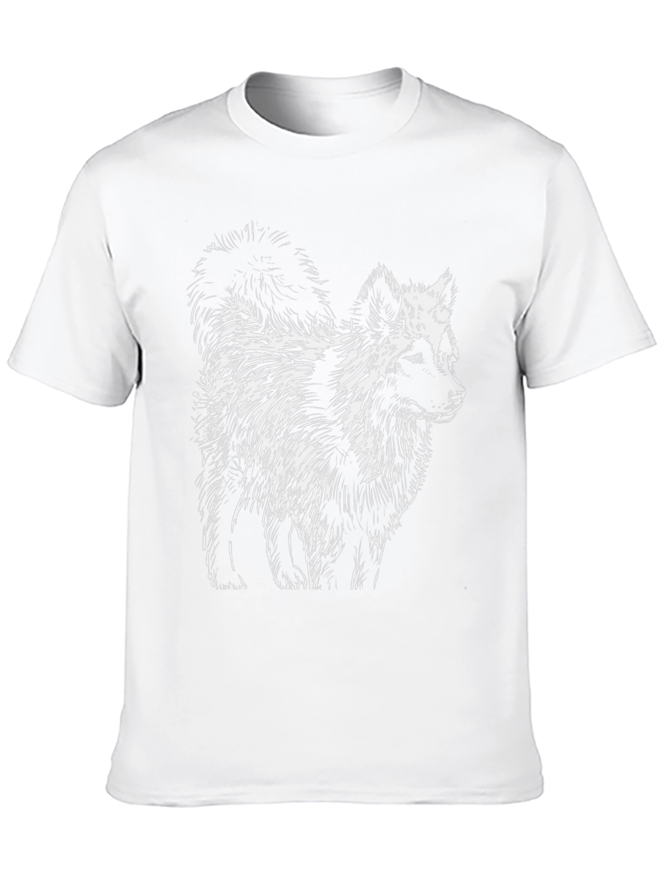 Black T-Shirt with Fox Graphic