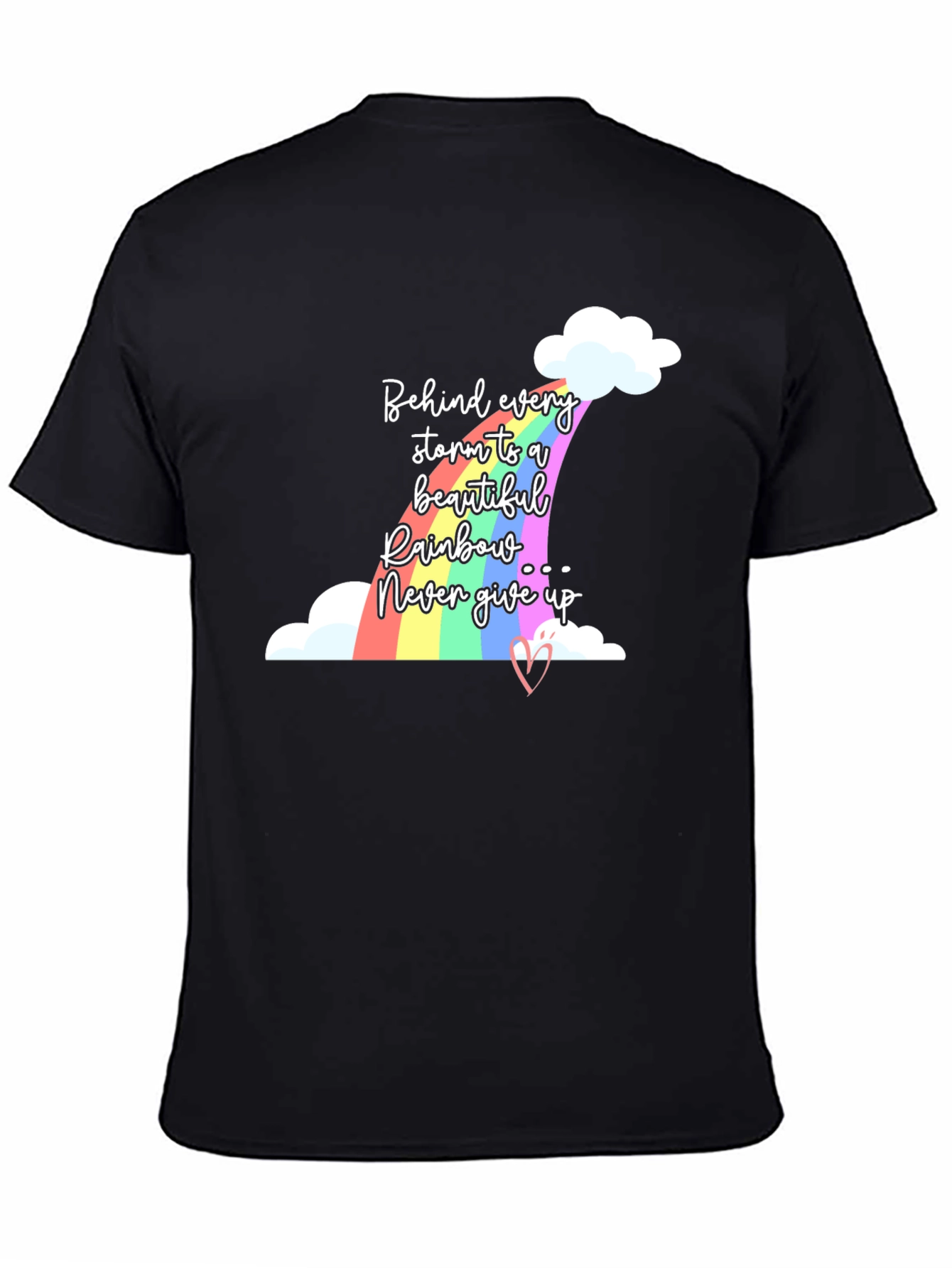 Rainbow T-Shirt - Behind Every Storm Graphic Tee