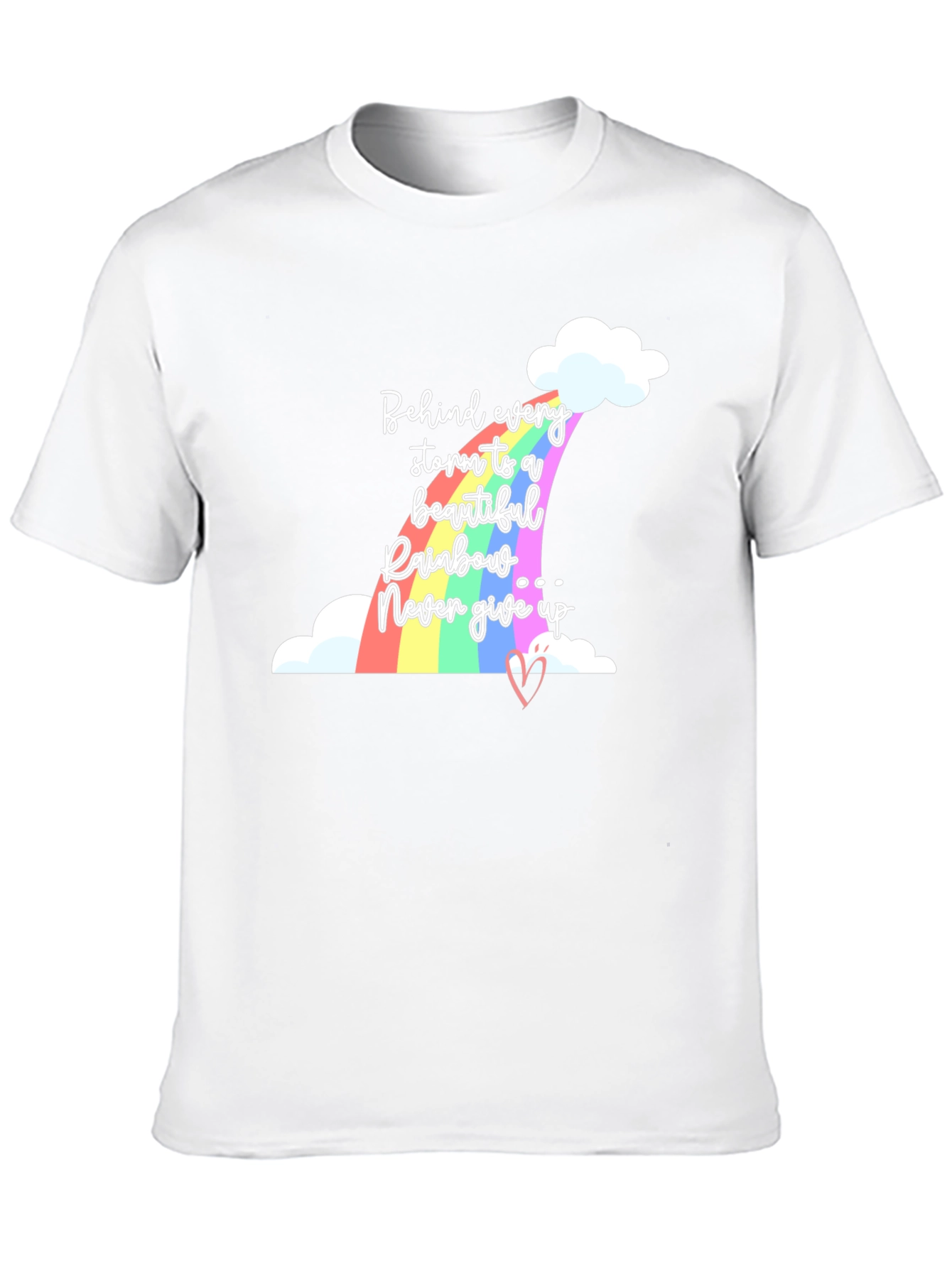 Rainbow T-Shirt - Behind Every Storm Graphic Tee