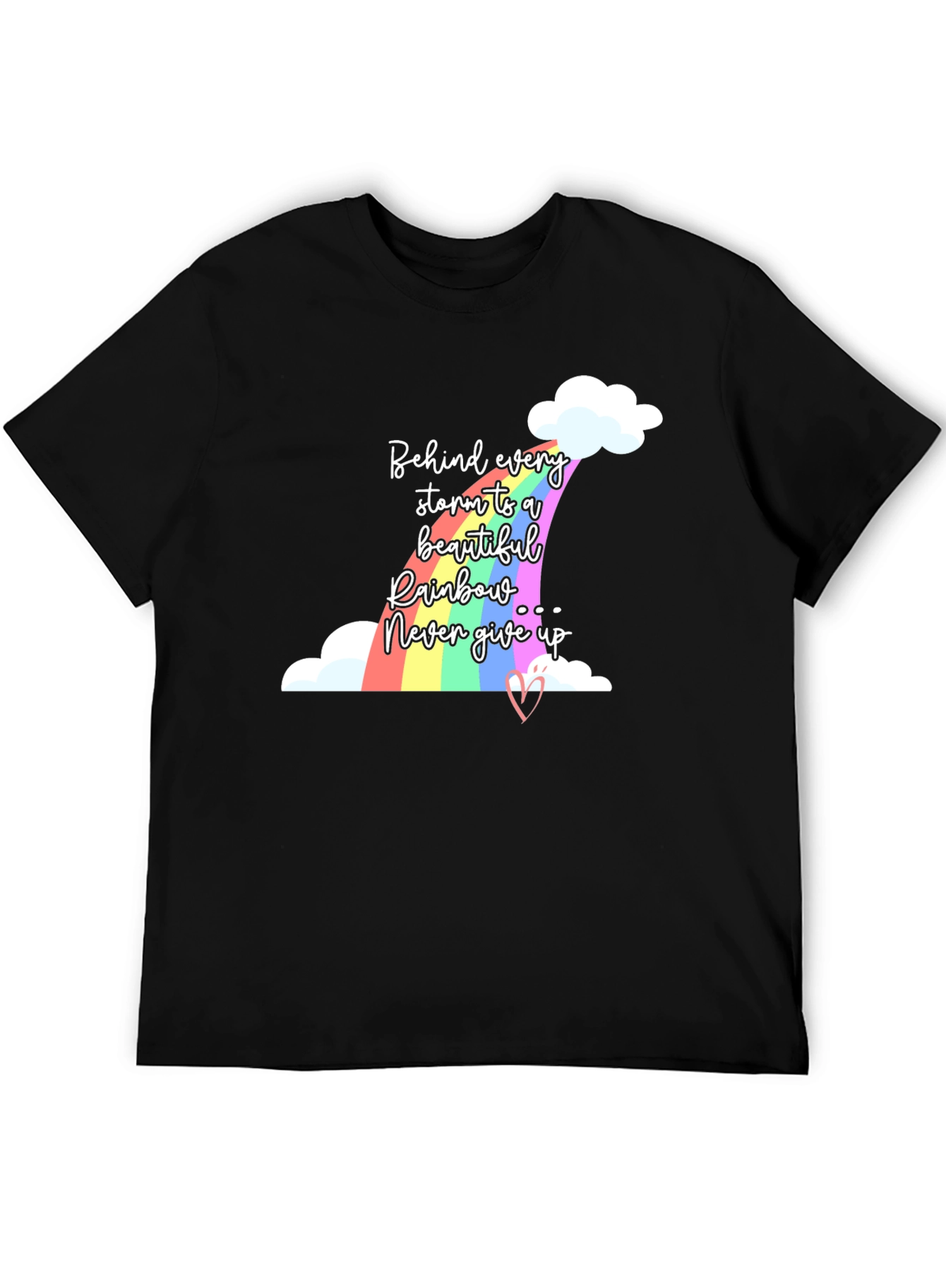 Rainbow T-Shirt - Behind Every Storm Graphic Tee