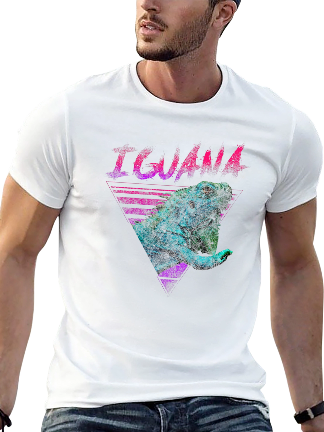 Iguana Retro T-Shirt - Vibrant Graphic Tee