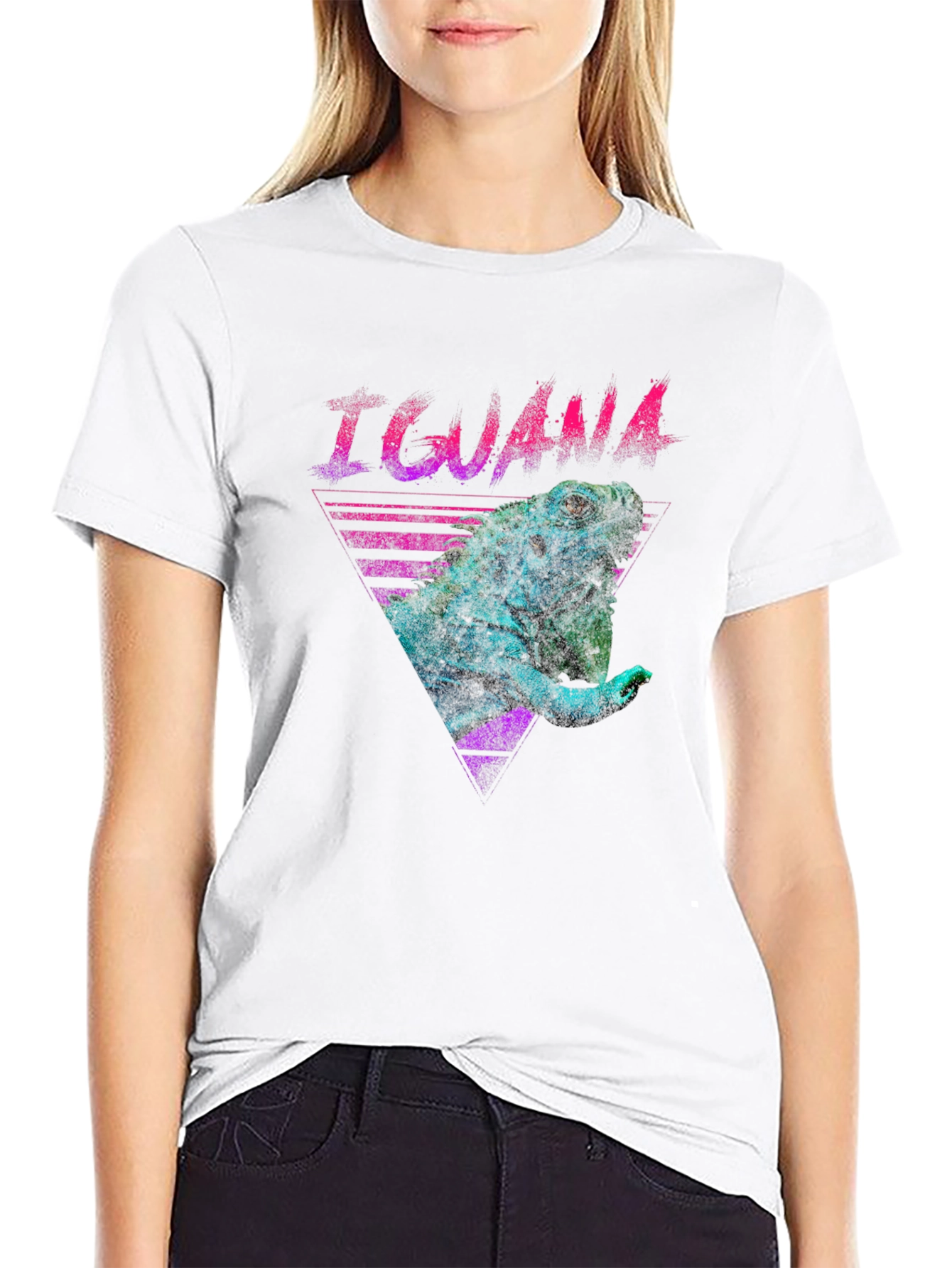 Iguana Retro T-Shirt - Vibrant Graphic Tee