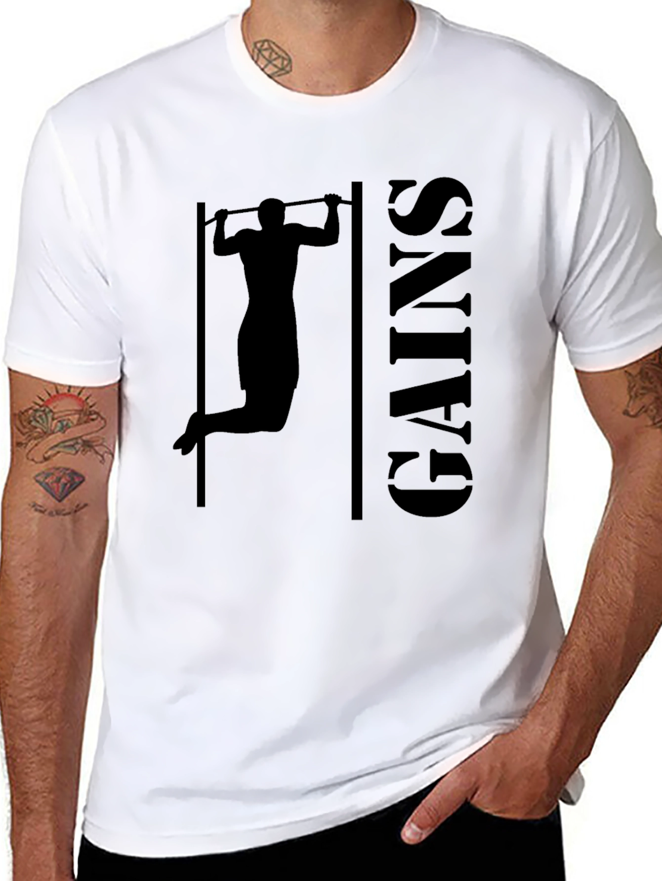 Gains Pull-Up Graphic T-Shirt