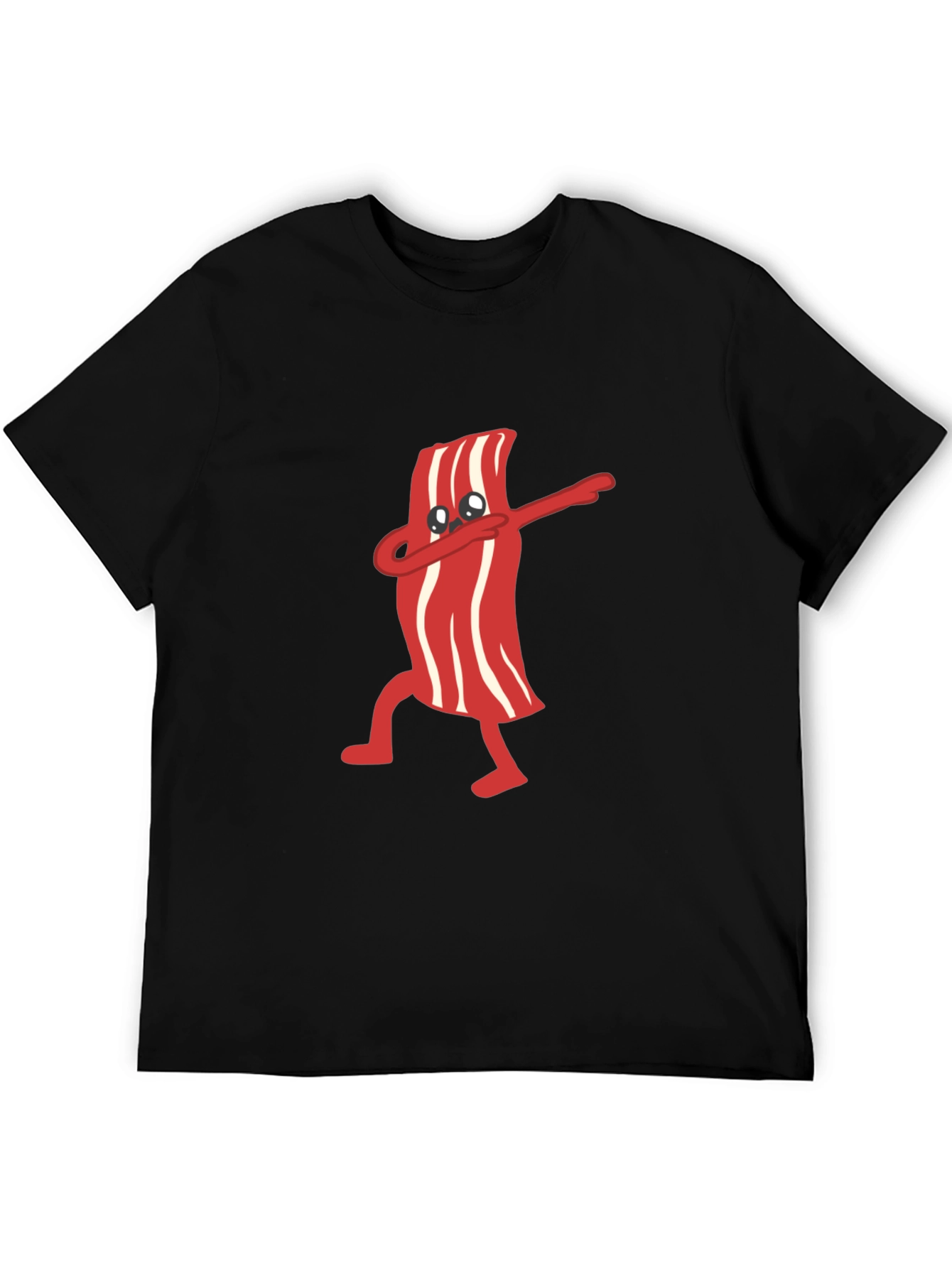 Dabbing Bacon Graphic Tee - Black T-Shirt