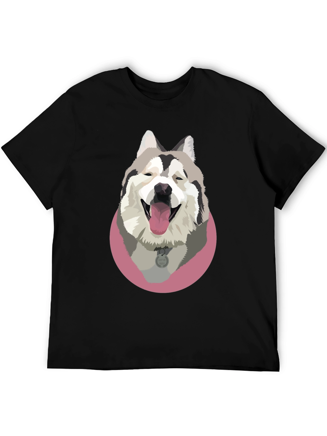 Dog Graphic T-Shirt - Black